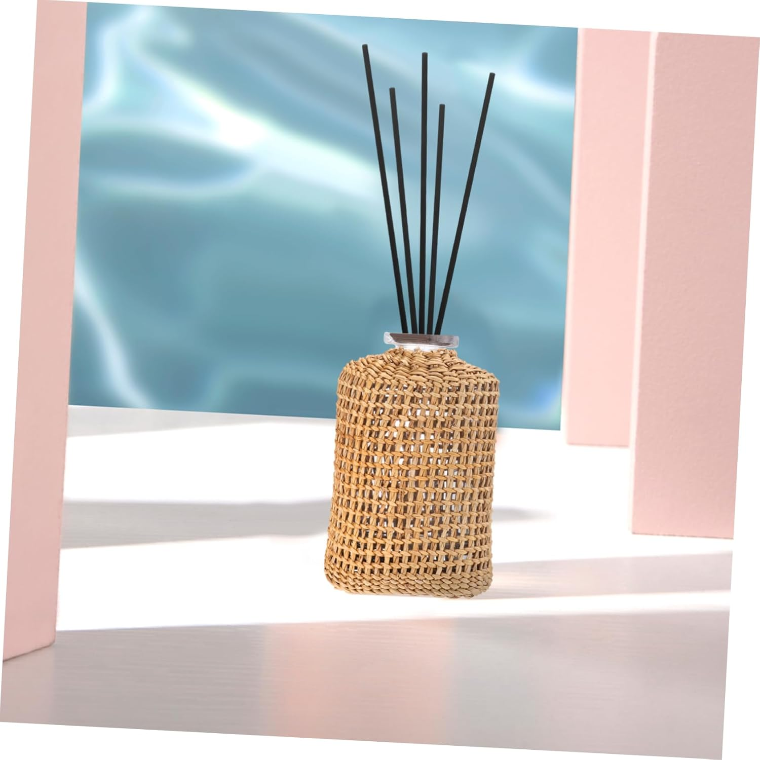 FOMIYES 50Pcs Black 4Mm Fiber Essential Oil Diffuser Sticks Aromatherapy Reed Diffuser Wood Sticks for Air Freshener and Relaxing Aroma at Home or Office image number 3