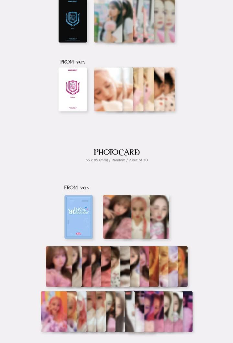 LIMELIGHT LOVE HAPPINESS Debut EP Album PROM Version Cd+144P Photobook+1P ID Card+1P Lenticular Photocard+2P Photocard+1Ea Message Film+1Ea Sticker+Tracking Kpop Sealed