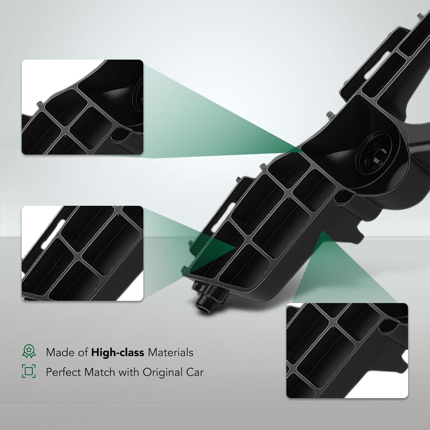 YHTAUTO Rear Left Driver Side Bumper Cover Stiffener Support Bracket Compatible with Toyota RAV4 2013 2014 2015 Sport Utility, Plastic Bumper Bracket