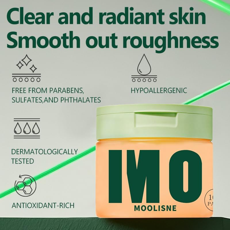 Toning Polish Pads,Skincare for Dark Spots, Wrinkles & Dull Skin - Hydrating Facial Treatment, Niacinamide, Peptides & Centella image number 1