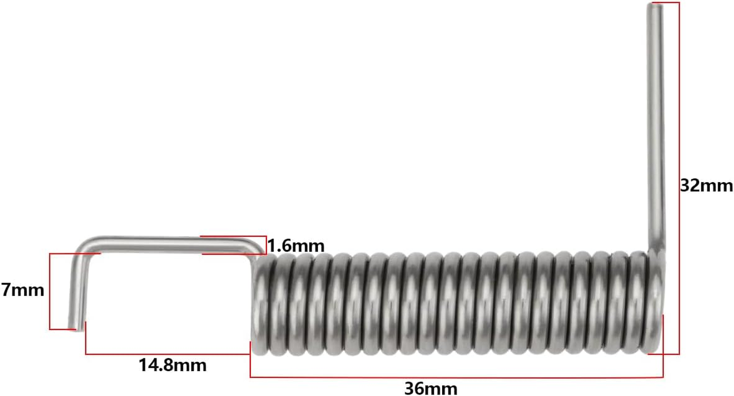 YINETTECH 304 Stainless Steel Heavy Duty Letter Plate Spring 36Mm Letterbox Replacement Springs Compatible with Carlisle Brass Letter Plates image number 6