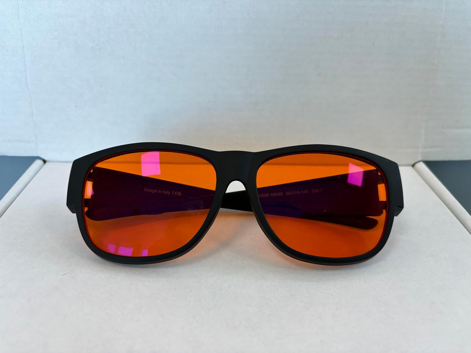 Bloomoak 99% Blue Light Blocking Fit over Glasses-Amber Nighttime Eyewear-Fit over  & Reading Glasses, anti Glare for Better Sleep, Screens image number 5