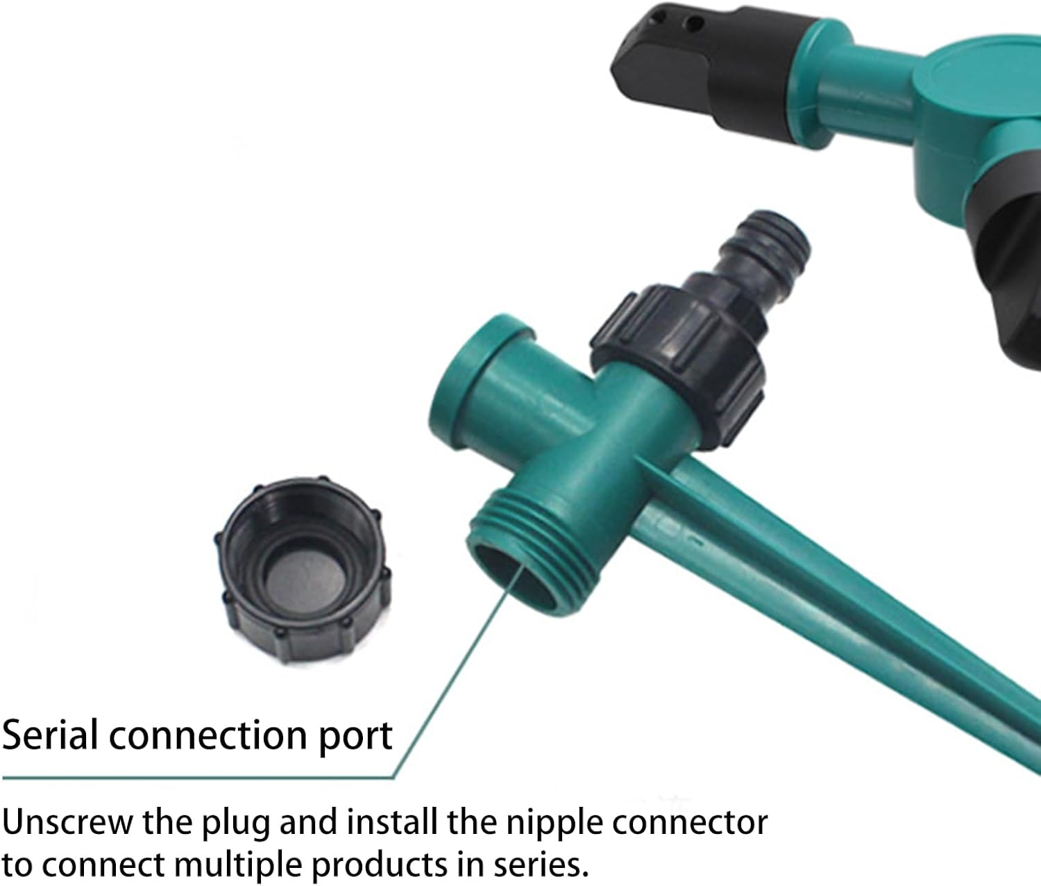 Vbvbip 360&deg; Rotating Adjustable Sprinkler - High-Pressure Watering System for Lawn, Garden & Yard Irrigation | Easy Install | Durable Design image number 3