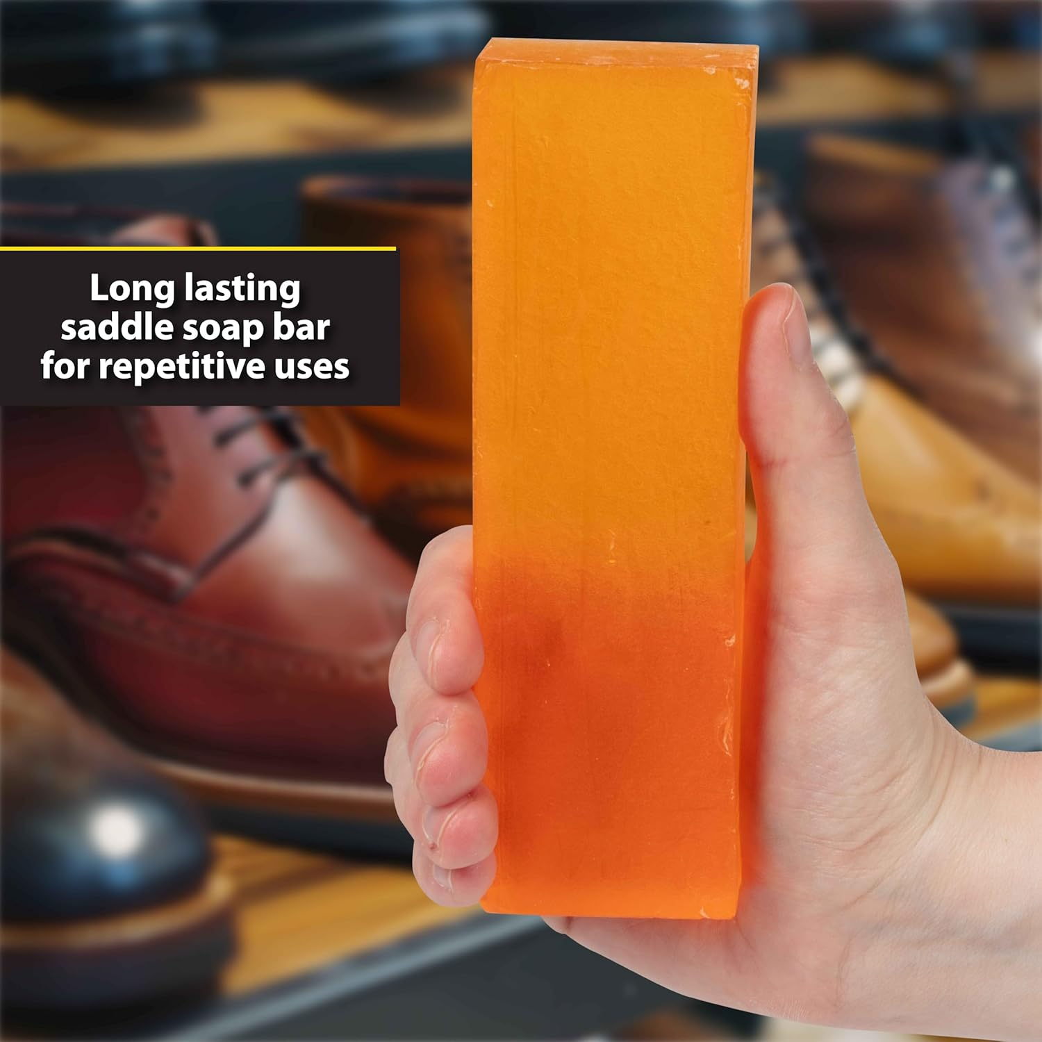 Fiebing'S Glycerin Saddle Soap Bar (7Oz) - Preserve, Restore and Clean Fine Saddlery, Riding Boots and Other Leathers - Use to Clean Leather without Drying It Out, Staining or Causing Discoloration