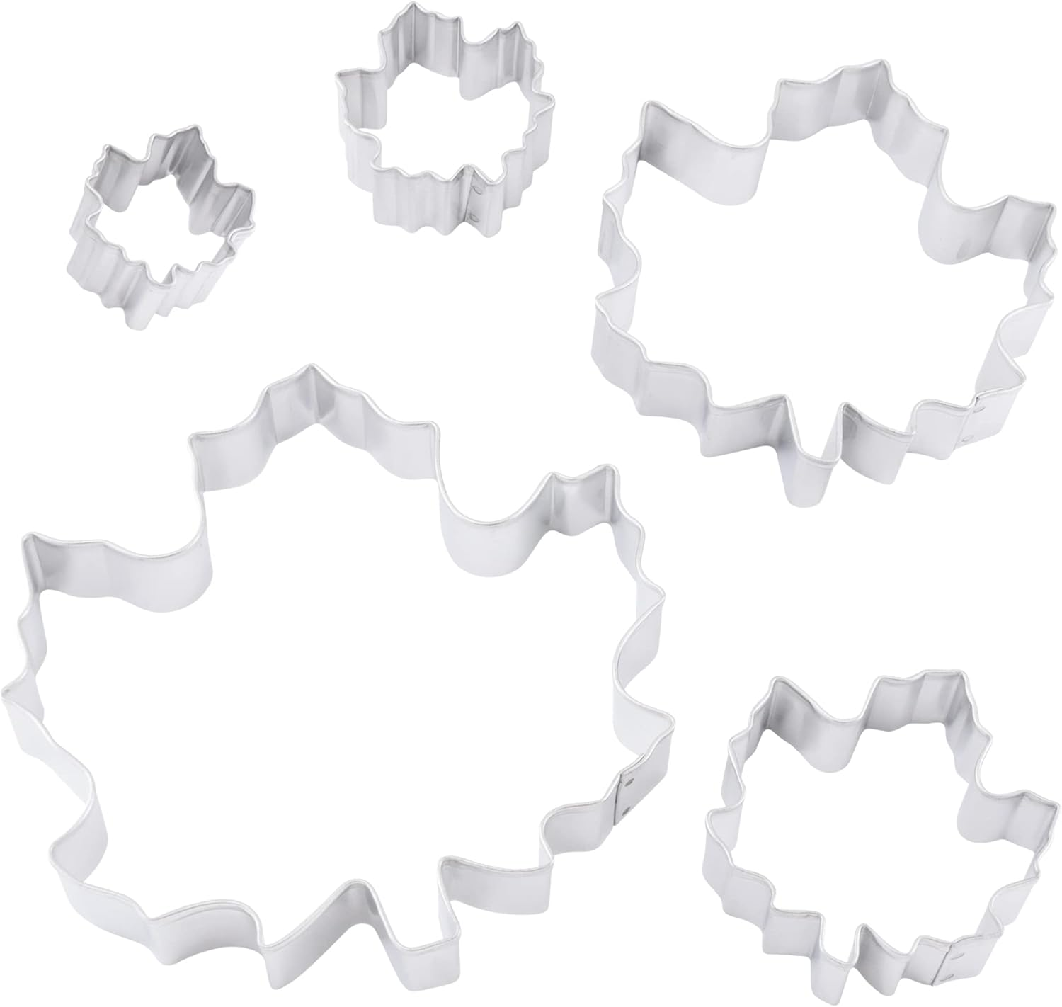 R&M International 1936 Maple Leaf Cookie Cutters, Assorted Sizes, 5-Piece Set image number 3