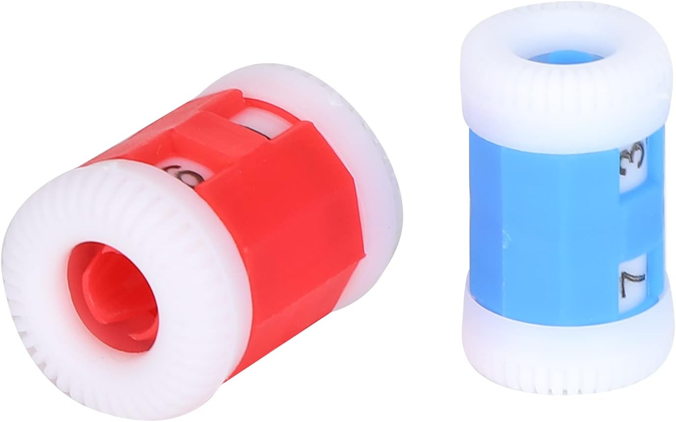 Plastic Knit Counter Knitting Crochet Stitch Marker Row Ring Sewing Tool Accessories Color for Household and Counting (1 Big 1 Small) image number 5