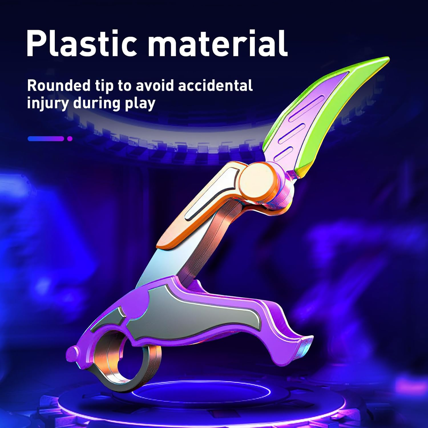 3D Printed Gravity Claw Fidget Toys Adults, 3D Printed Carrot Fidget Toys Butterfly Plastic Trainer with Rubber Tip, Anxiety Stress Relief Fidget Sensory Toys for Kids with Autism, ADHD, ADD (Orange) image number 4