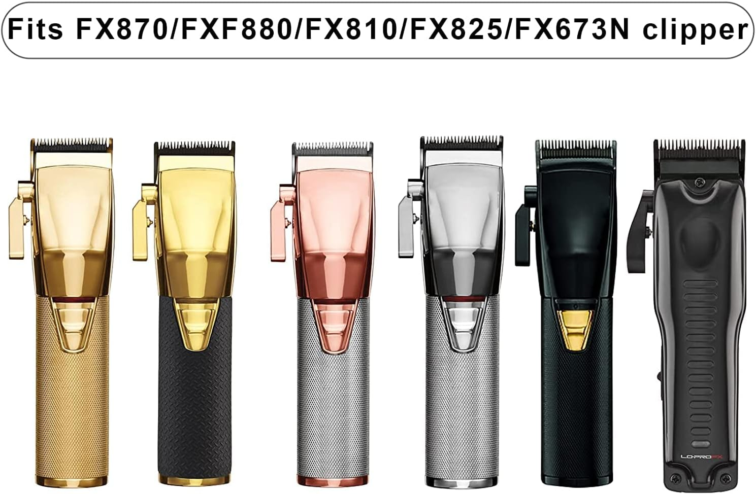 Replacement Blades for Babylisspro Barberology Replacement Blades for Hair Trimmer Compatible with FX870/FXF880/FX810/FX825/FX673N (Grey) image number 3