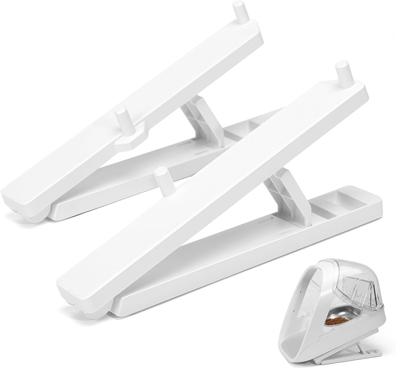 Feriva Adjustable Stand for Micro Chip Automatic Pet Feeder and Connect, Elevated Cat Feeder Stand, 0, 15, 20 Degree Adjustment, Raise the Cat Feeder, Easier for Pets to Reach Food image number 5