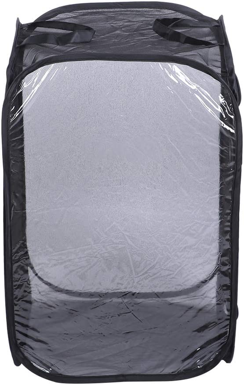 Insect Mesh Cage, Strong Visibility Durable Ventilated Insect Cage Foldable Reusable Smooth Zipper Large Space for Families for School Laboratory for Students image number 3