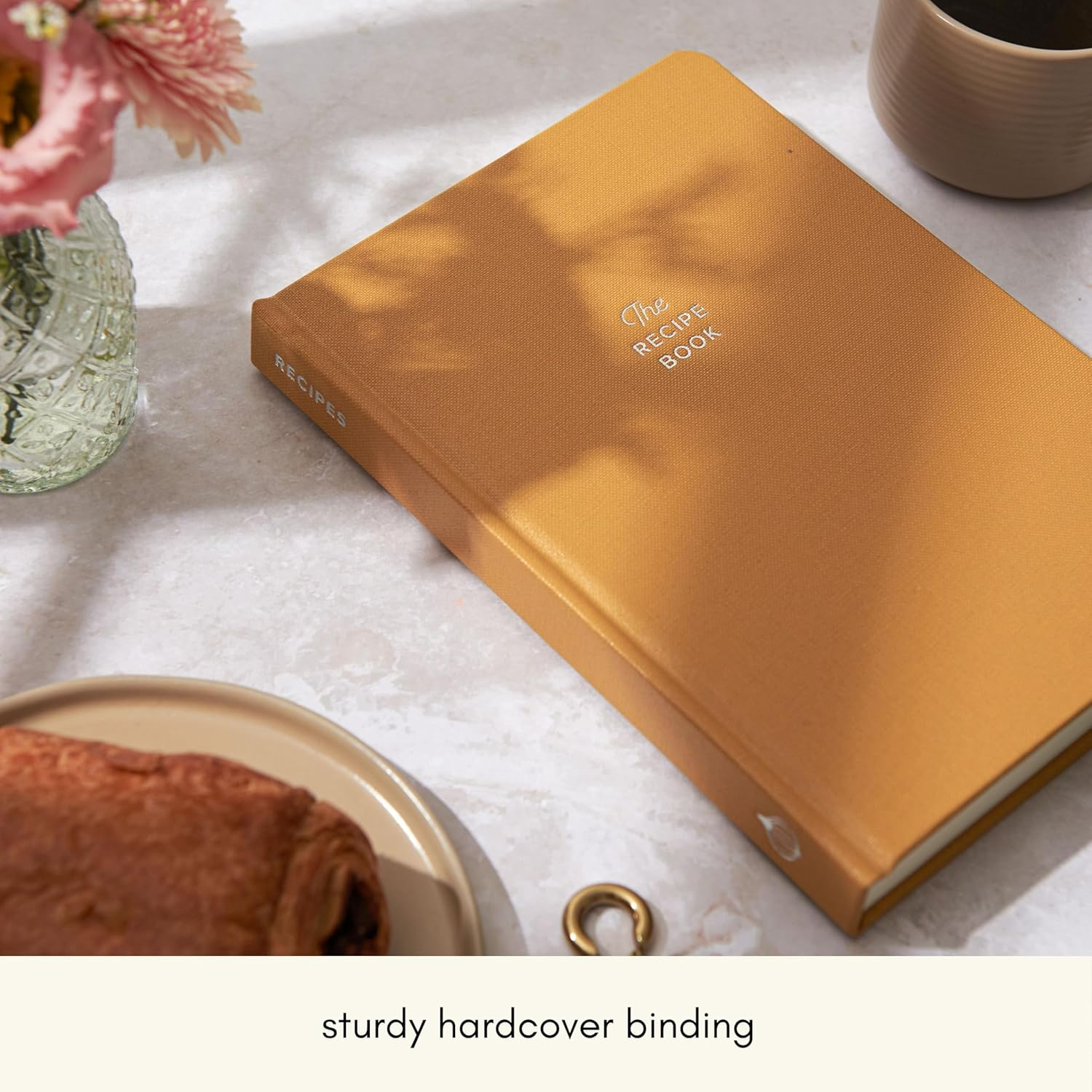 KUNITSA CO. Recipe Notebook - Keepsake Gift. Hardcover Blank Recipe Book to Write in Your Own Recipes, with Journaling Prompts about the Chef. 100 Recipes (Mustard Yellow) image number 6