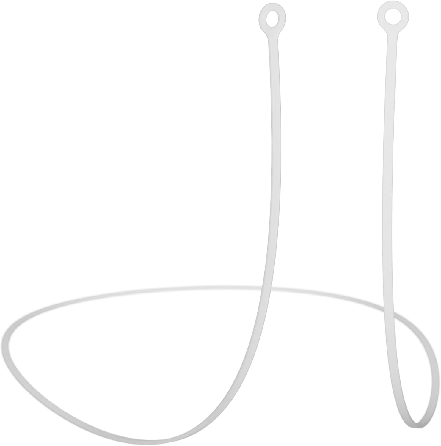 CURVD Earplug Lanyard, Soft Durable Flexible Silicone Cord Lanyards for Convenient Safe Hold of Earplugs, Earphones & Earbuds (Cloud)