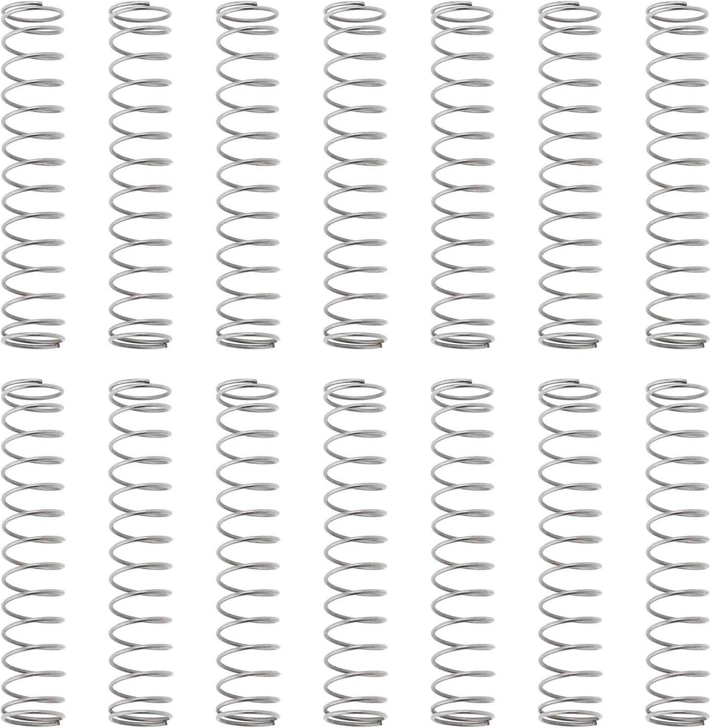 Ecsing 100PCS Compression Springs Stainless Steel Springs 6Mm OD 30Mm Free Length 0.4Mm Wire for Home Appliances Motor Equipment Automobile Lawnmower image number 4