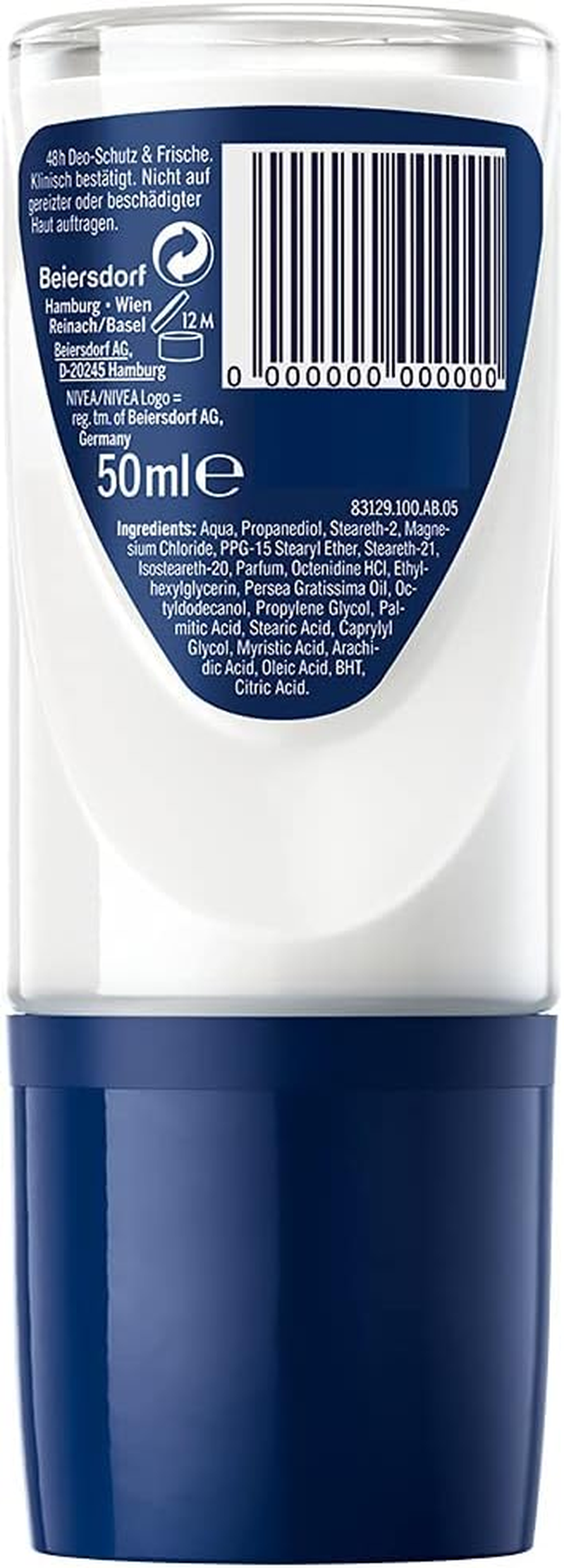 NIVEA MEN Magnesiumdry Roll-On Deodorant (50 Ml), Deodorant with Magnesium for Naturally Effective Sweat Protection, Deodorant with 0% Aluminium (ACH) and 0% Alcohol* image number 4
