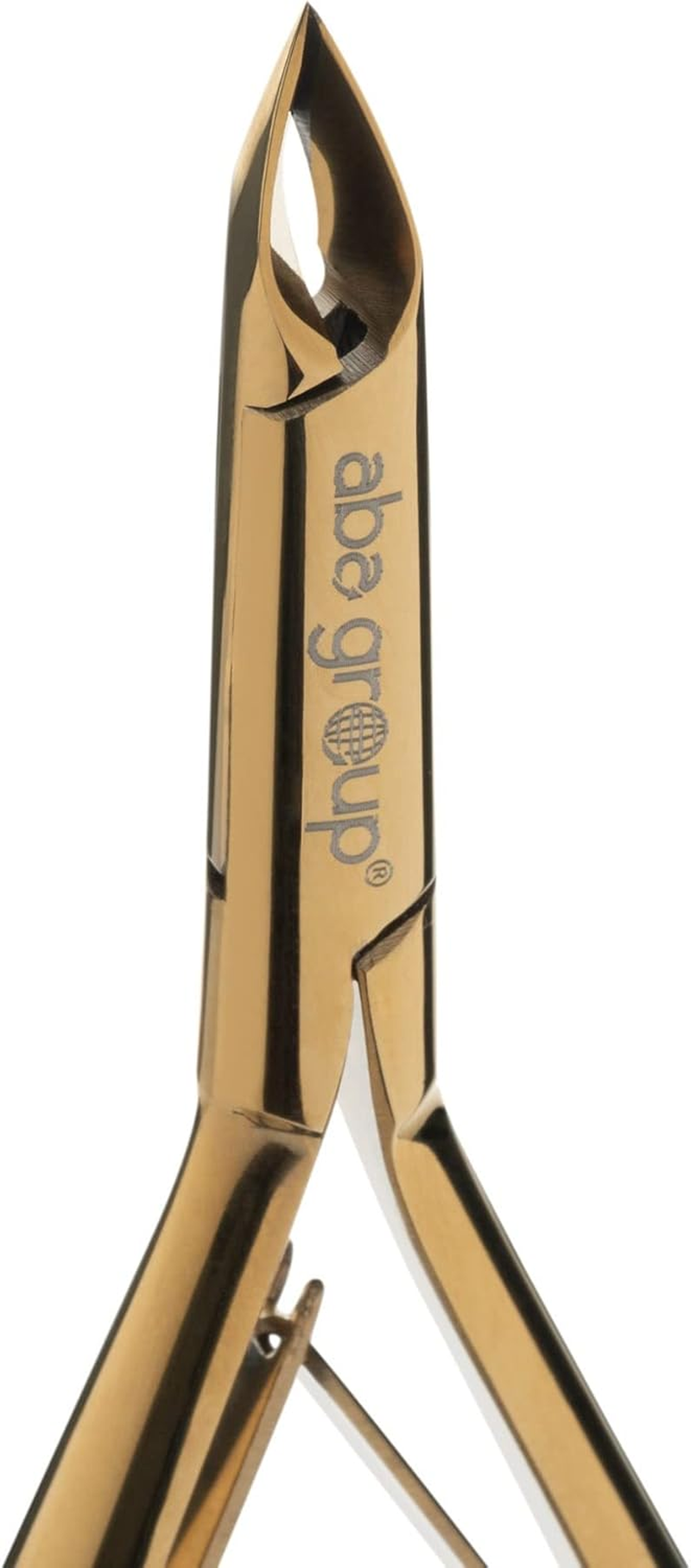 Aba Group Gold Cuticle Nippers with Two Springs 4 Mm (1149) Stainless Steel Cuticle Cutter with Sharp and Smooth Cut Fine for Removing Excess