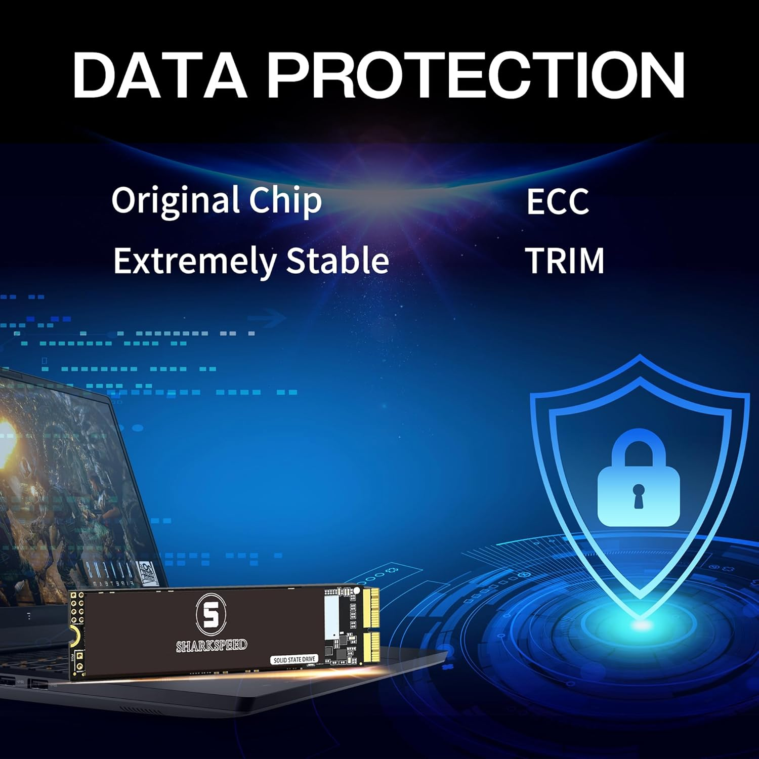 SSD 512GB Nvme Replacement for Macbook Air A1465 A1466(2013-2015,2017), Macbook Pro A1502 A1398(Retina 2013-2015), M.2 Pcie Gen3.0X4 image number 5