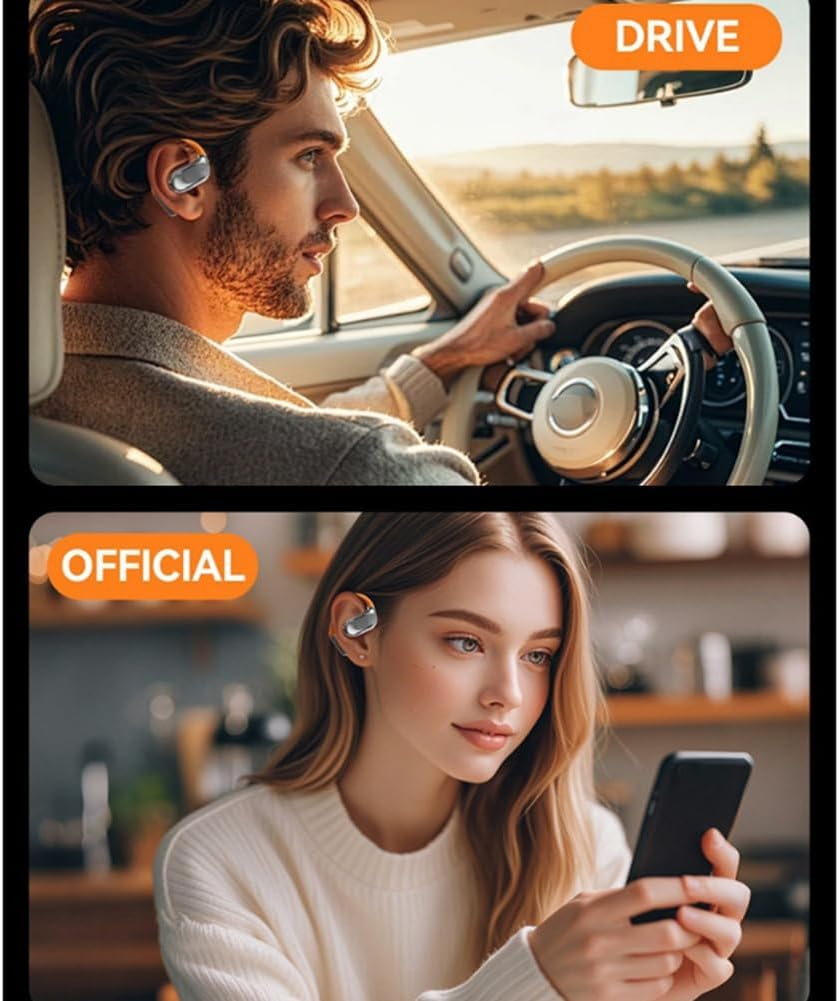 Snblzhef M113 Smart Translator Headset 144-Language AI Translation Earbuds Wireless On-Ear Translator Device Gray image number 1