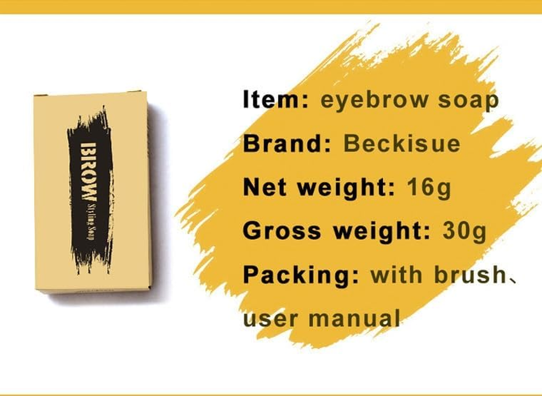 Str-Eyebrow Soap Kit - Clear Brow Styling Soap, Long-Lasting Waterproof Smudge-Proof Eyebrow Pomade for Natural, Fluffy & Defined Brows image number 3