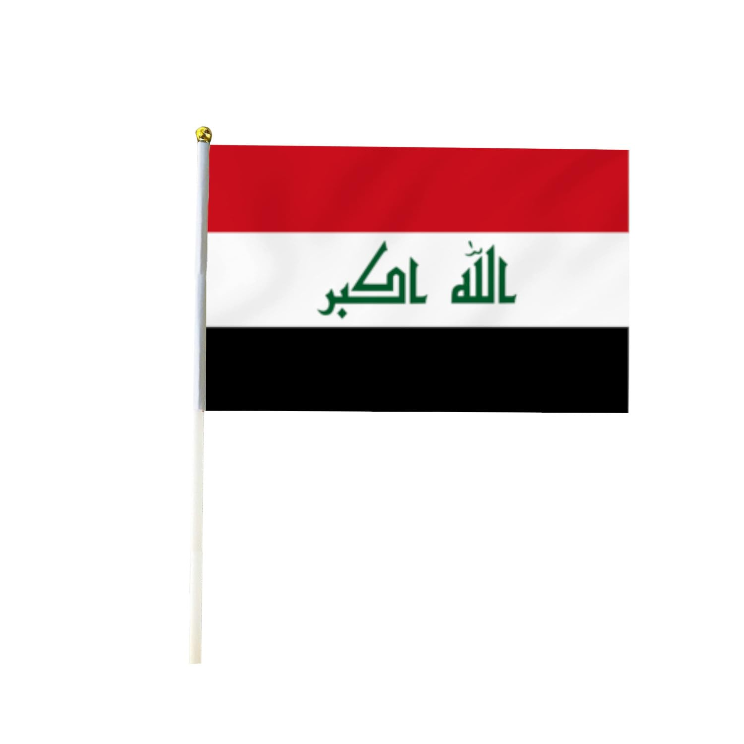 10 PCS Handheld Iraq Flag,8.5&times;5.5 Inch Hand Held Mini Iraqi Flags Banner for Indoor Outdoor Parade Waving the Tlag and Shouting image number 4