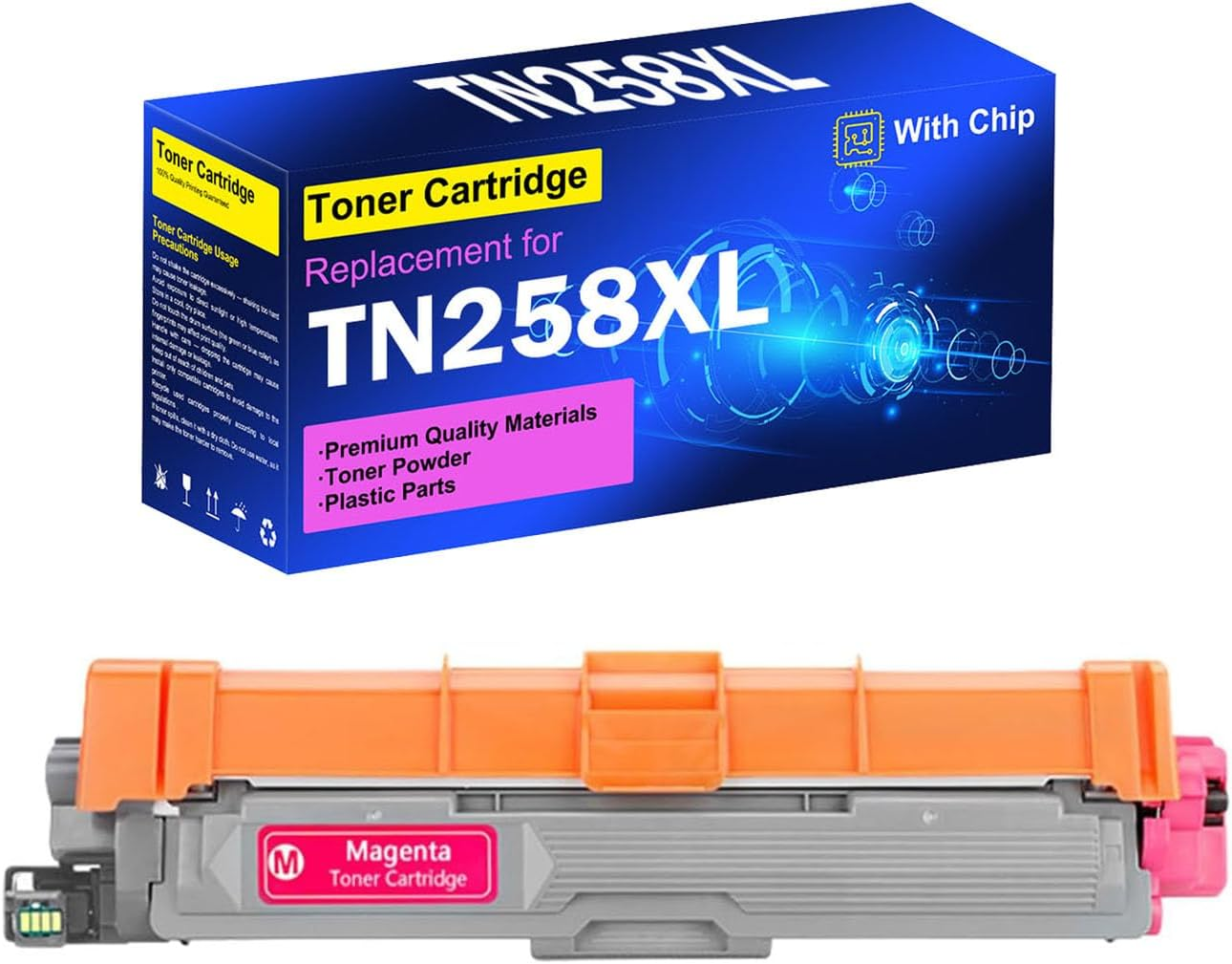 TN258XL Toner Cartridge Compatible with Brother TN258 TN258XL Toner Cartridges Use for HL-L3280CDW HL-L3240CDW MFC-L3760C MFC-L8390CDW MFC-L3755CDW DCP-L3560CDW (Black)