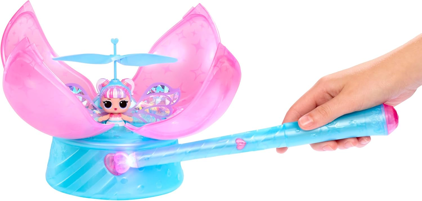 L.O.L. Surprise! Magic Flyers Fairies Tots - Snowflake - Includes 1 Doll and a Wand, Comes in a Flower-Shaped Packaging, Collect All 2 image number 4