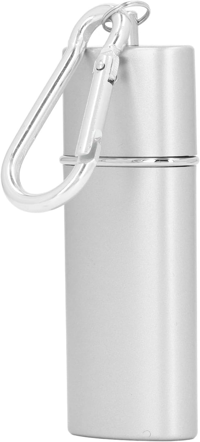 Portable Mini Ashtray Keychain, Exquisite Mini Portable Pocket Ashtray for Car for Cigarettes (Silver)