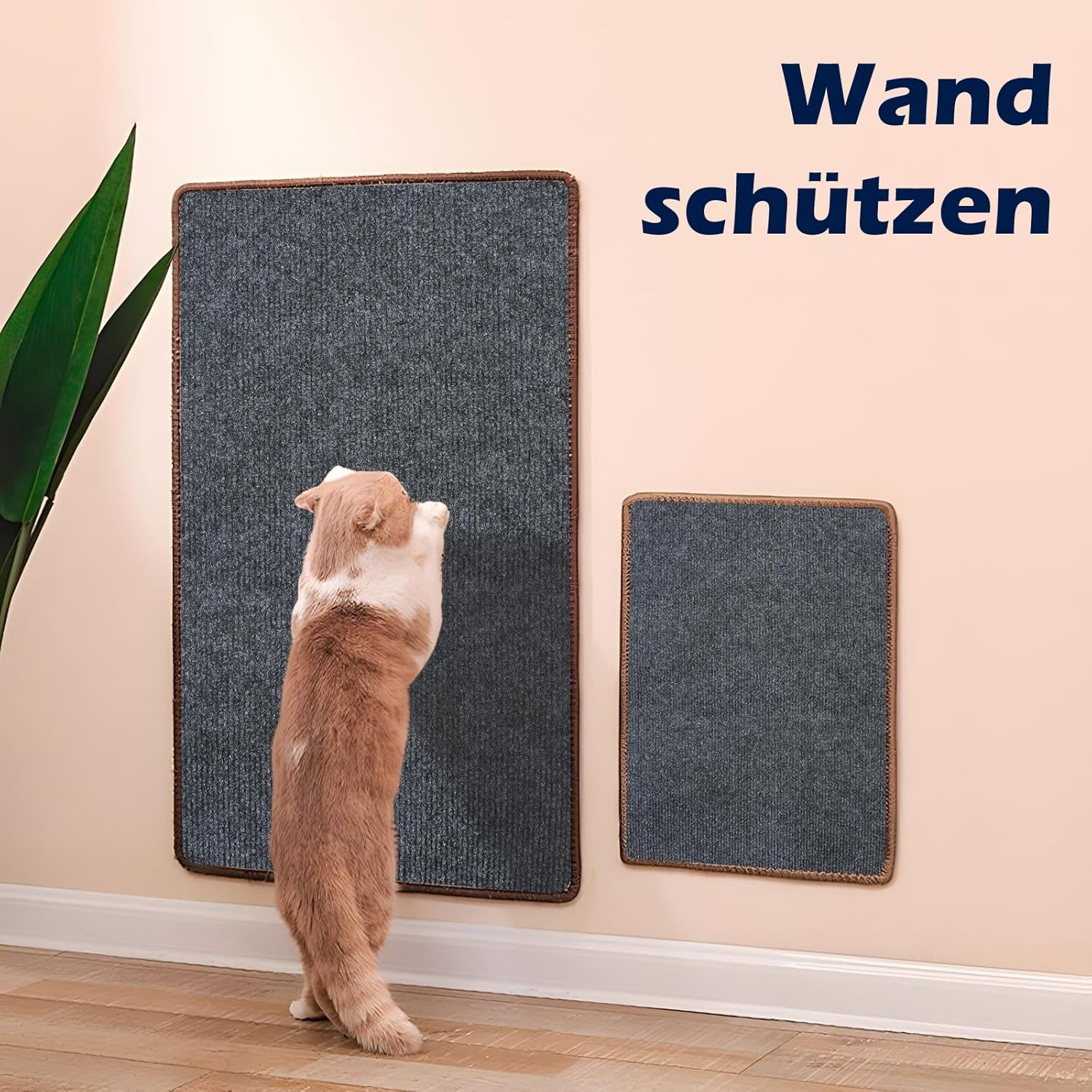 Cat Scratching Mat, Self-Adhesive Cat Scratching Mat, Cat Scratching Board, Cat Scratching Wall, Cut to Size, Self-Adhesive Carpet, Cat Cushion Insert for Carpet Protection, Sofa, Furniture Protection