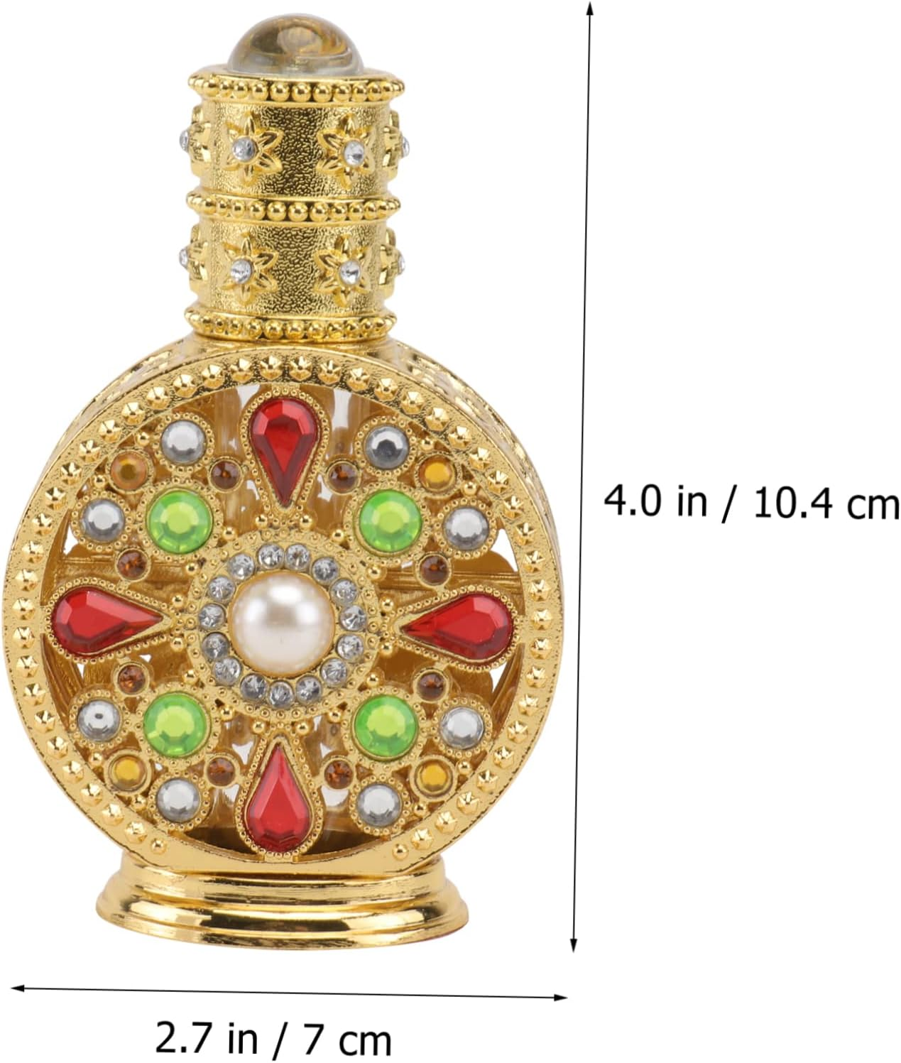 1Pc Elegant Perfume Bottle Stylish Aromatherapy Container for Essential Oils Travel-Friendly Design Women Special Occasions