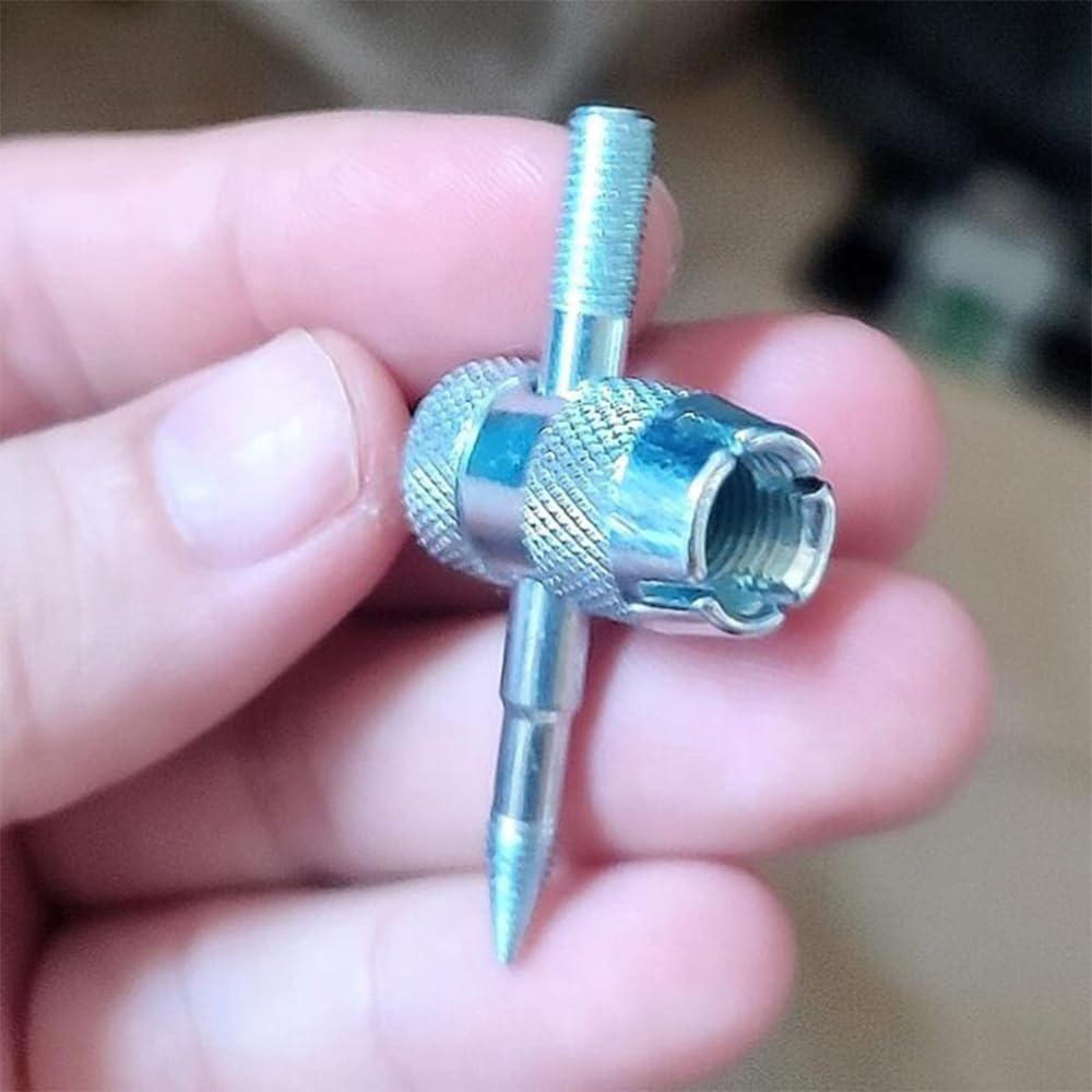 (2Pcs) 4-In-1 Tyre Valve Removal Tool Tire Valve Stem Tool,4-Way Valve Core Tool Tire Valve Tools,Valve Stem Puller Valve Stem Removal Tool for Bicycle Bike Automobile Car,Valve Core Removal Tool image number 3