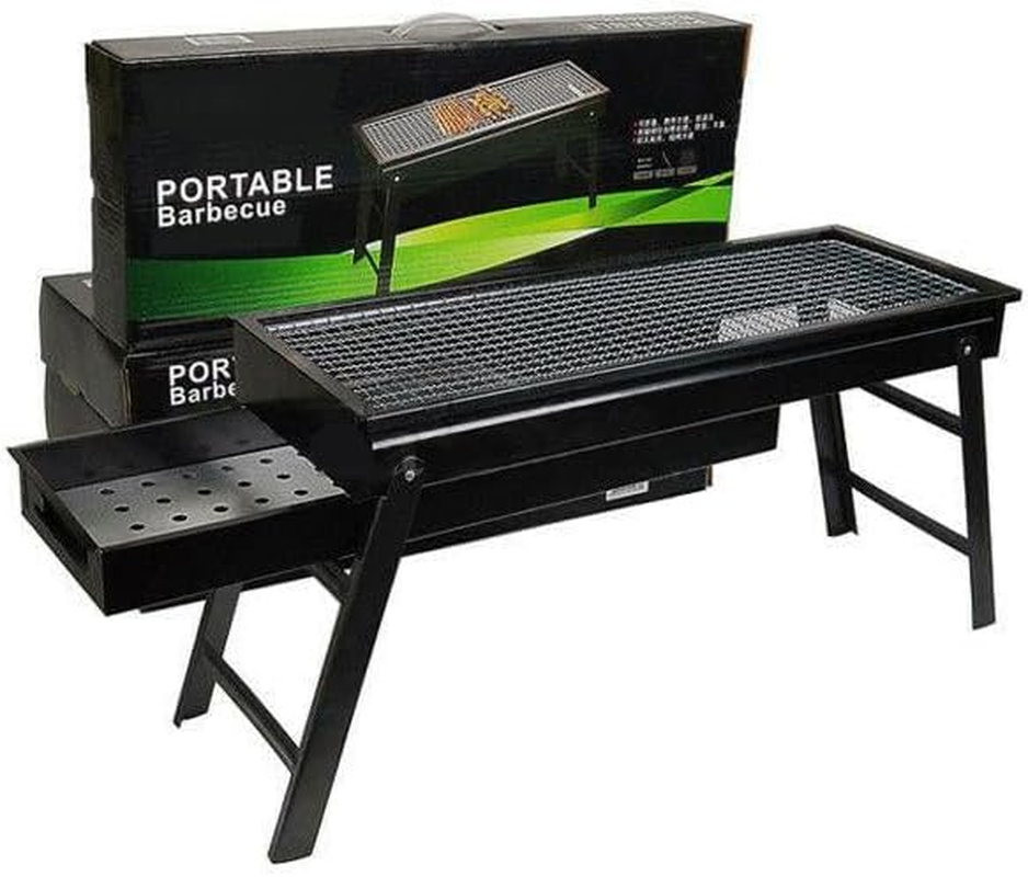 Foldable Portable BBQ Charcoal Grill Barbecue Hibachi Picnic Hiking Party Festival Camping image number 3