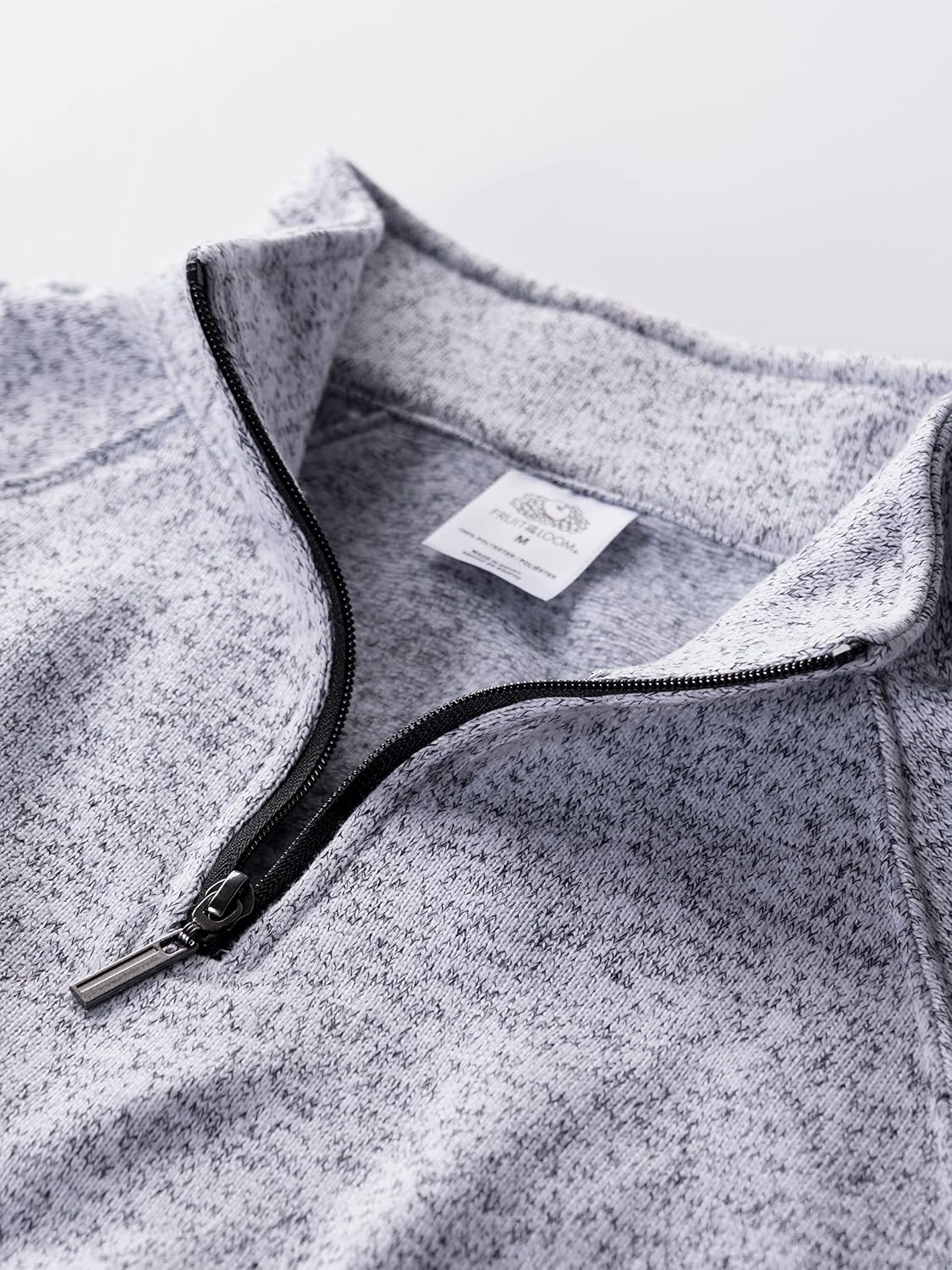Fruit of the Loom Men'S Sweater Fleece Quarter Zip image number 4
