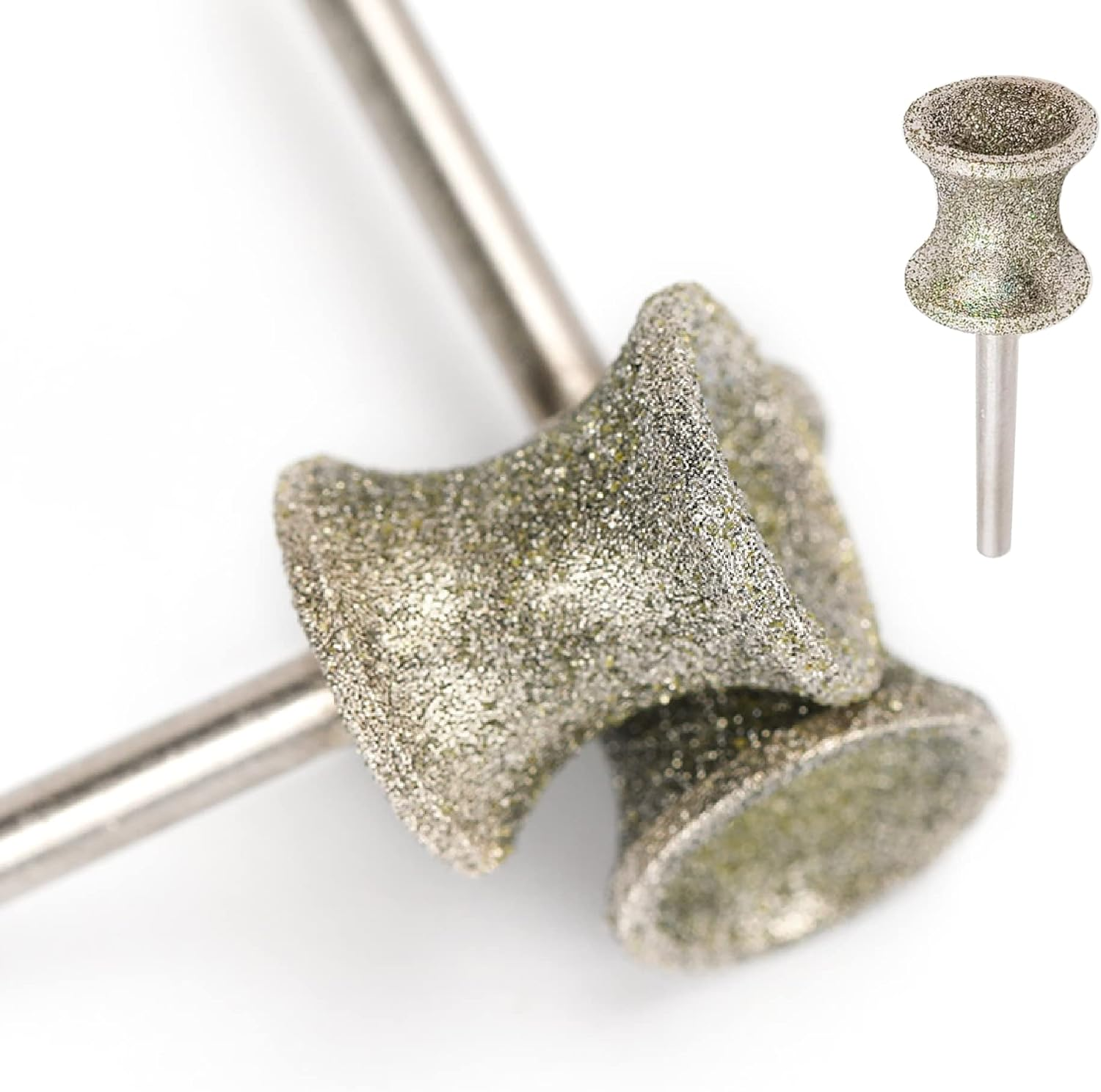 2 Pack Diamond Dog Nail Grinder Bits for Rotary Tool Fits Dremel and Many Others image number 1