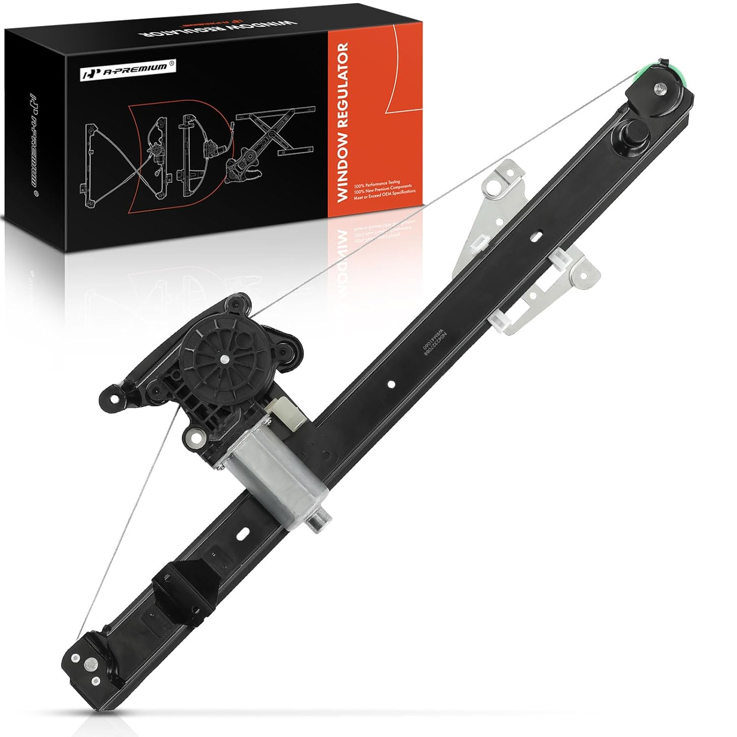 A-Premium Window Regulator Replacement for Volvo XC90 2003-2014, with Motor, 2 Pin, Rear Left image number 3