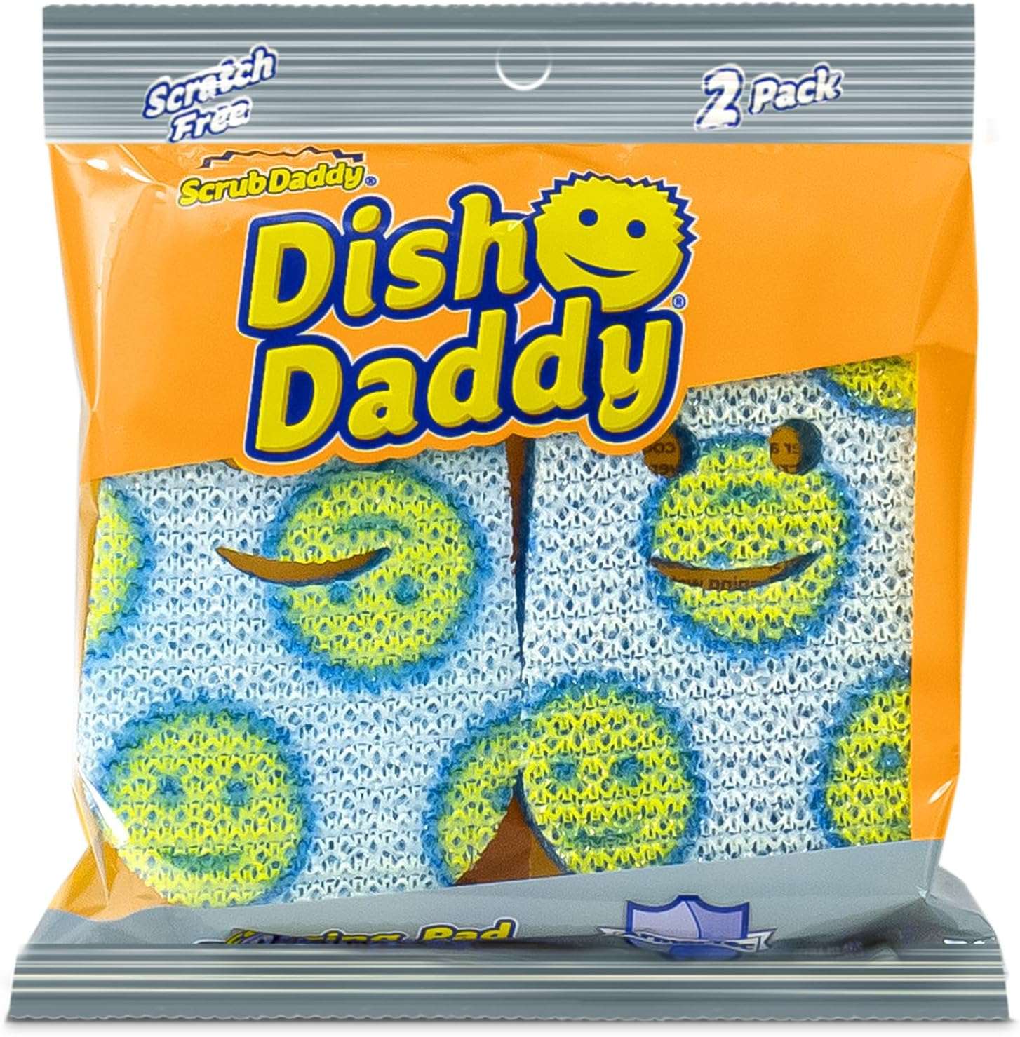 Scrub Daddy Dish Daddy Scour Heads - Easily Attachable, Heavy-Duty Scouring Pads for Your Dish Daddy Dishwand - Strong, Thick and Absorbent Scouring Pad image number 2