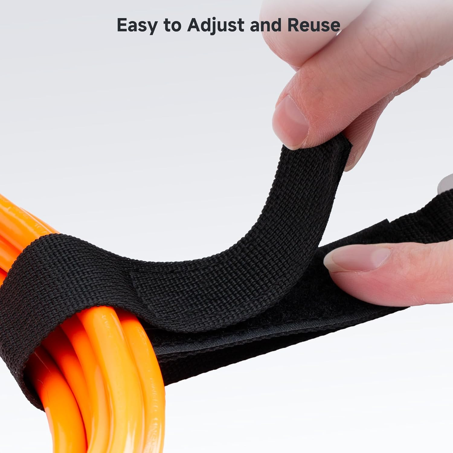 Cable Matters 5-Pack Heavy Duty Extension Cord Organizer Straps with Metal Buckle, 50 Lbs Load Capacity, Extension Cord Holder with 13 X 1 Inch Hook-And-Loop Straps image number 2