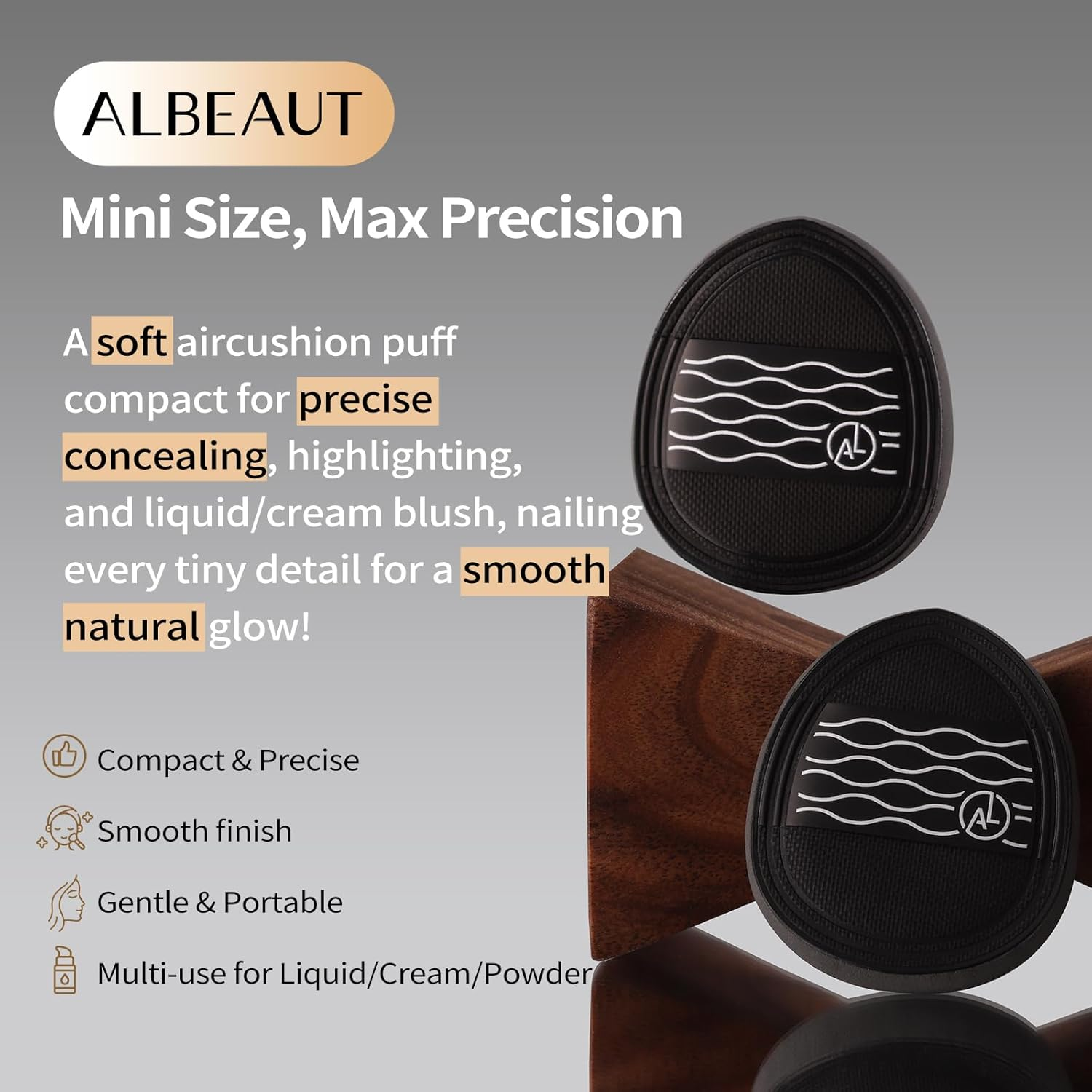 Albeaut Concealer Brush and Puff Set image number 5