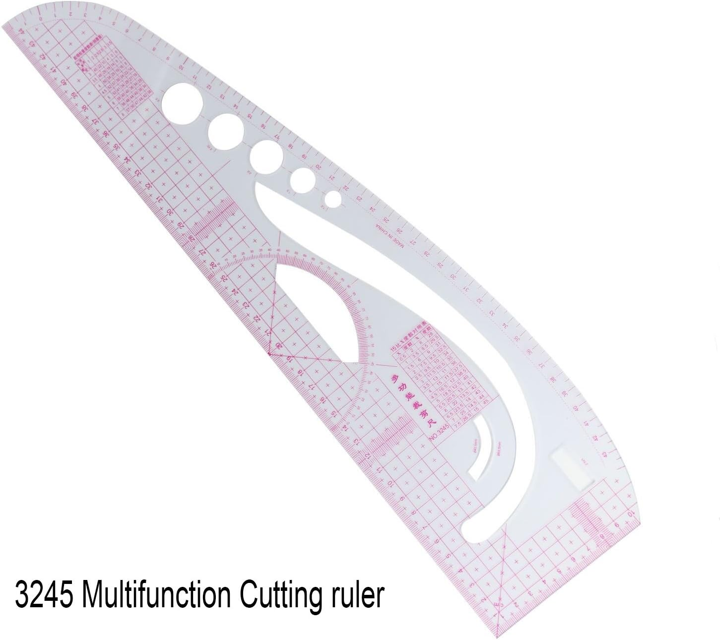 Stormshopping 6 Stlye Plastic Fashion Metric Ruler Set French Curve Pattern Grading Rulers Styling Design Craft Sewing Tool Set for DIY Clothing image number 3