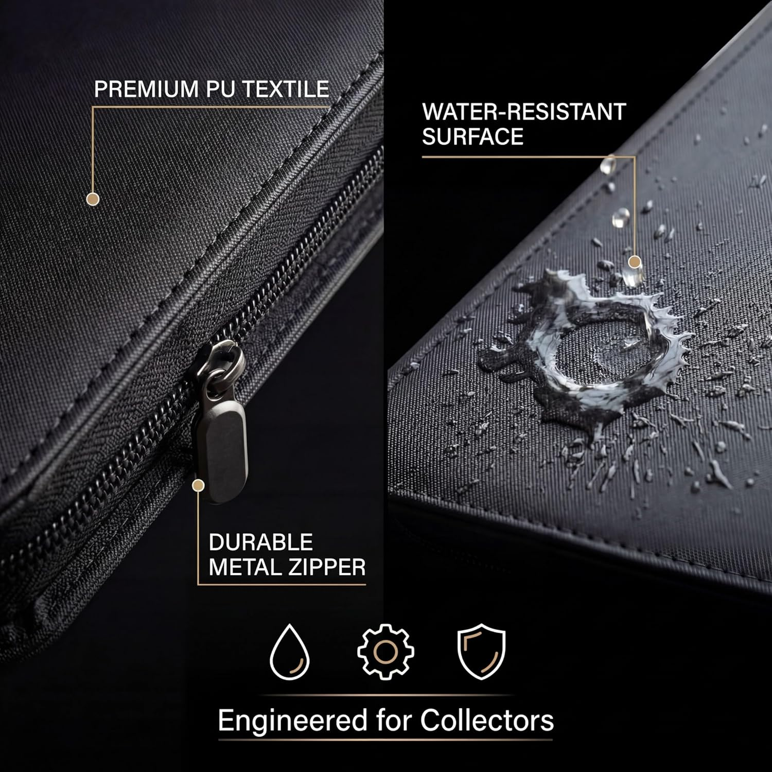 Toploader Binder 9 Pocket Holds 360 Toploaders - Collector Kit Gloves, Tweezers & Gift Box - Holder for 3X4 Top Loaders - Mesh Pocket for PSA Slabs Zippered Storage Album TCG & Sports Cards image number 6