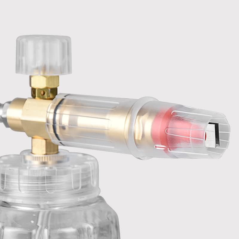 YUET Snow Foam Cannon Lance with 1/4&rdquo; Quick Connect, Adjustable Spray Nozzle Foam Blaster, 1L Bottle, Car Wash Foam Gun for Pressure Washer Application image number 3