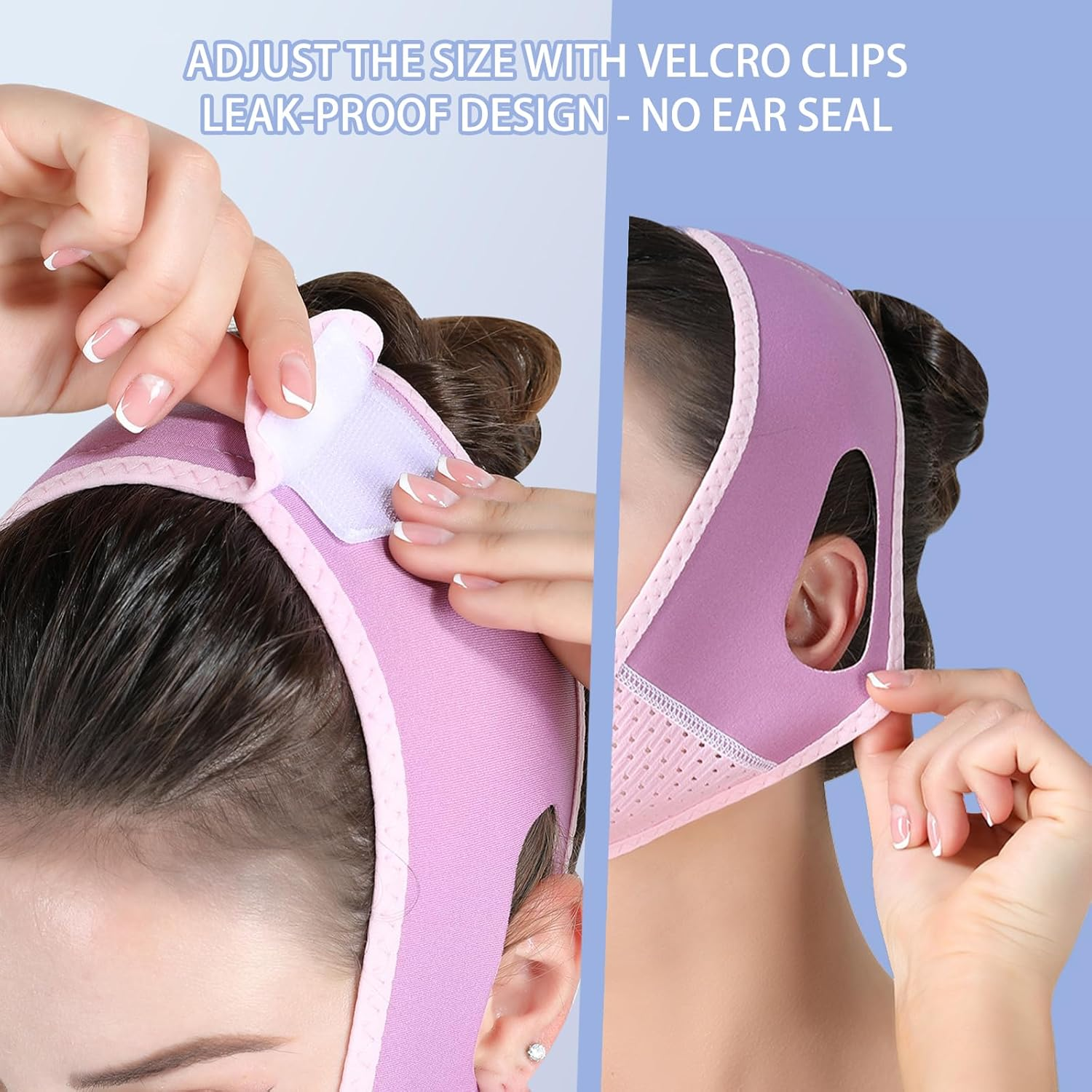 Xolixorium Face Slimming Strap and Face Slimmer Shaper Reusable Double Chin Reducer Chin Strap for Women Breathable Comfortable V Line Lifting Mask for Sleeping image number 4