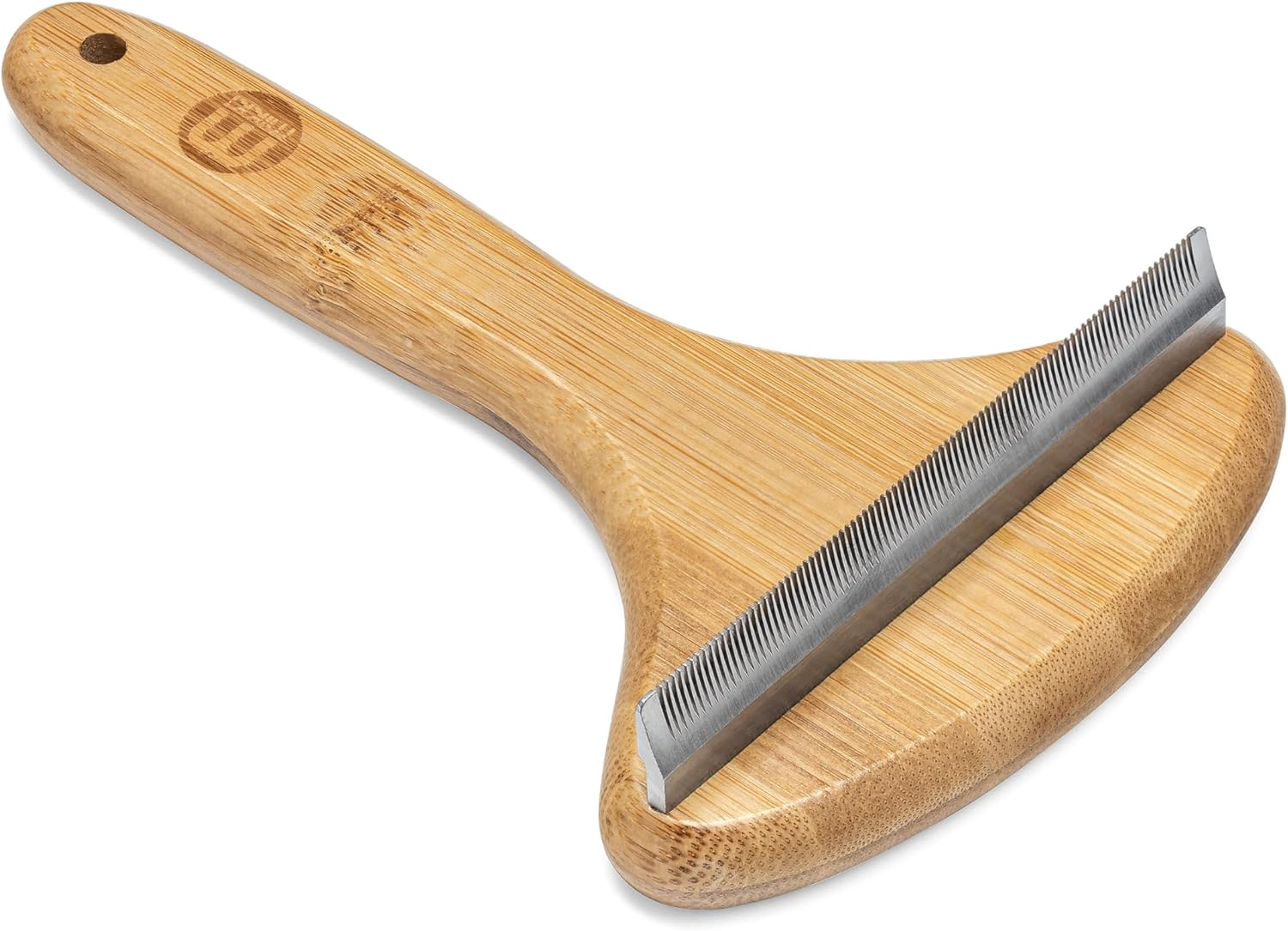 Mikki Bamboo Moult Master Brush Blade for Dog & Cat Grooming, Shedding & Undercoat, Safely Removes Loose Hair, with Anti-Rust Stainless Steel Teeth, Large image number 2