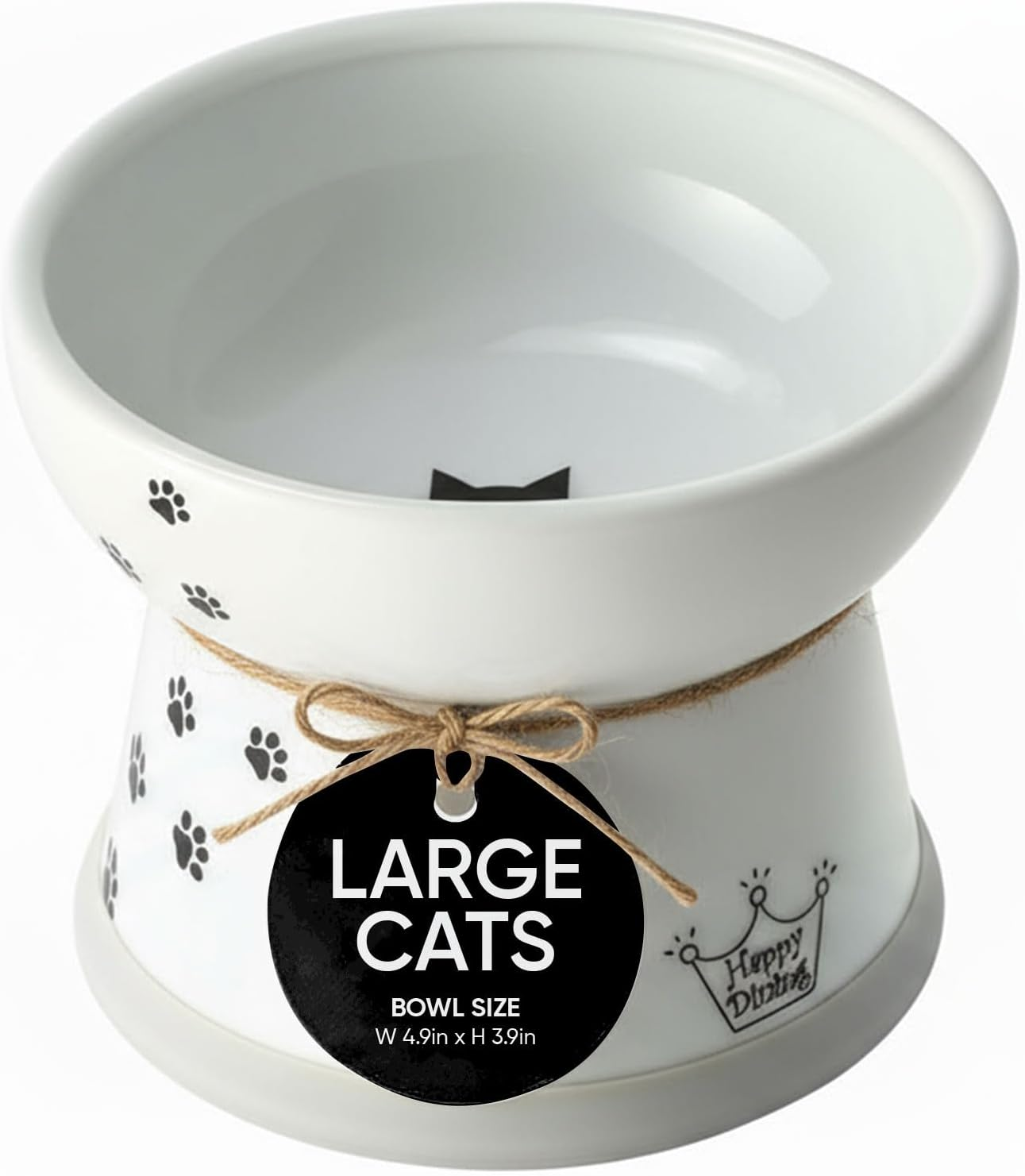 Necoichi Raised Cat Food Bowl (CAT (Large))