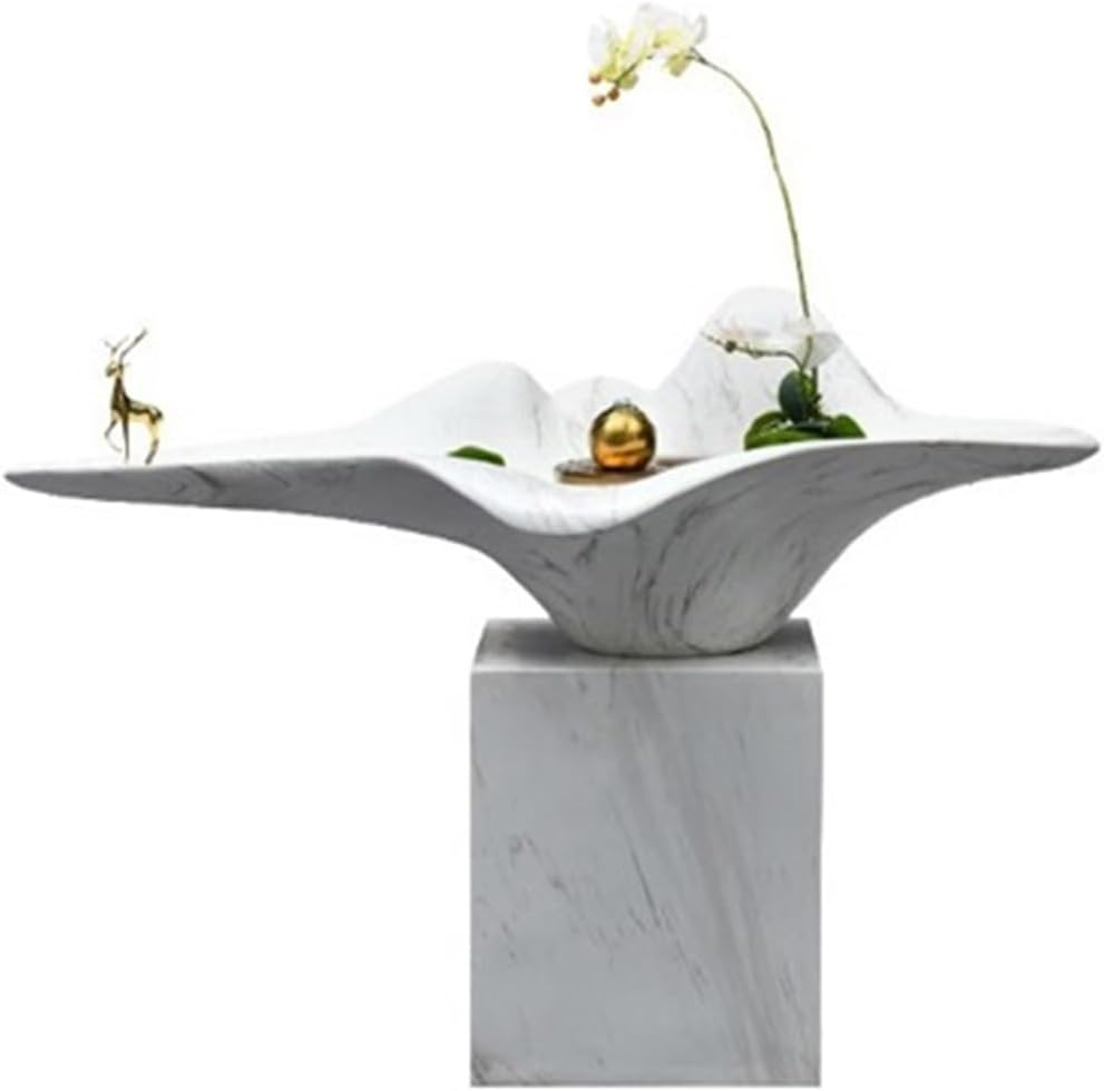 Outdoor Fountain Gate Entrance Water Decoration, Living Room Large Floor Circulating Fountain, Garden Landscape(Black)