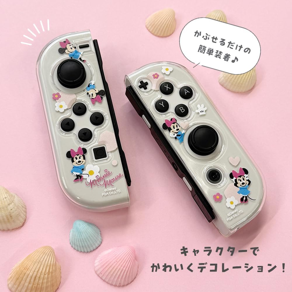 Switch Switch有機El コントローラー カバー クリア 透明 スティッチ ディズニー キャラクター Disney リロ&スティッチ PG-DJC03STI image number 2