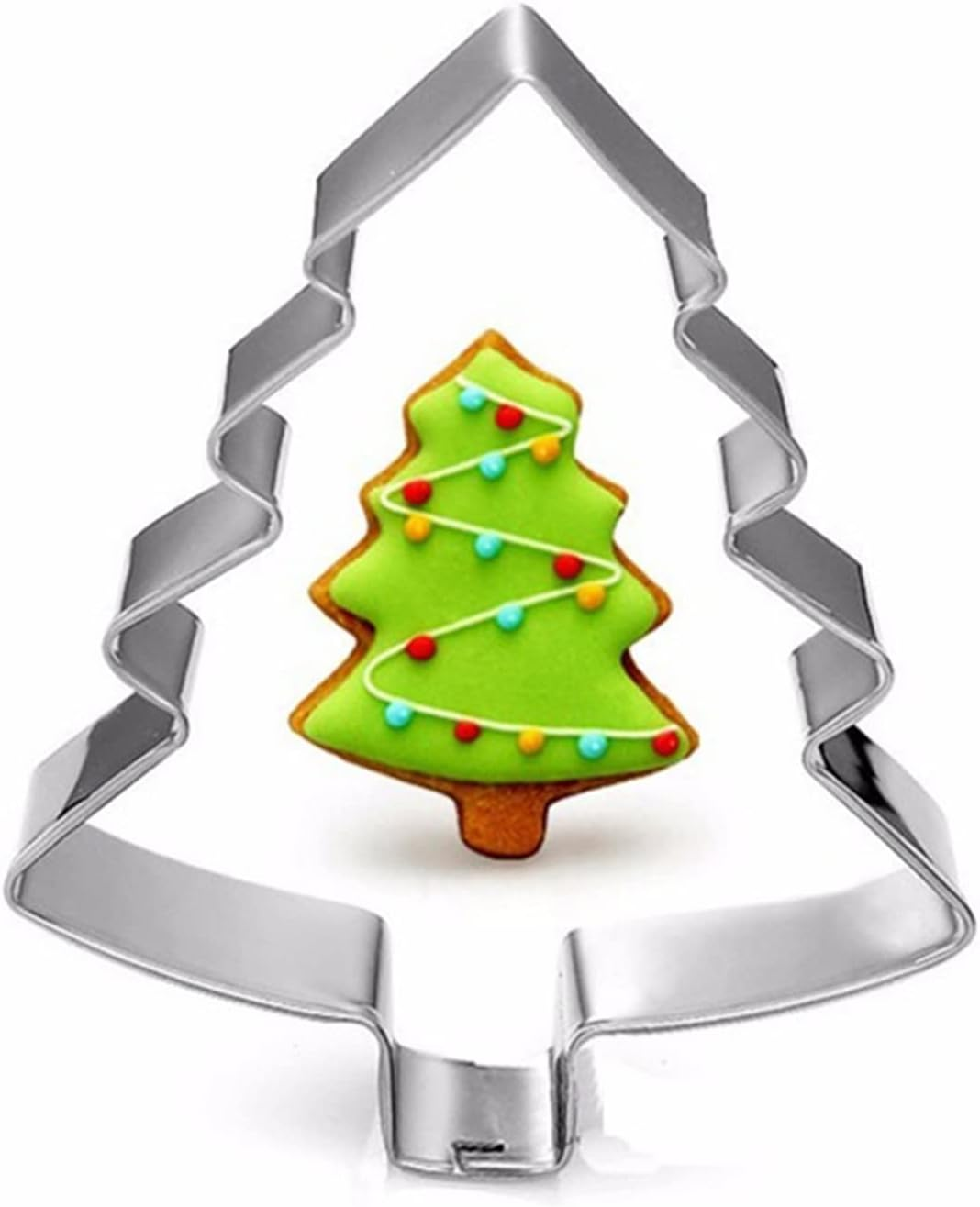 3Pcs Christmas Tree Shape Cookie Tools Cake Molds Kitchen Cupcake Decoration Baking Fondant Moulds Zhengpingpai image number 5