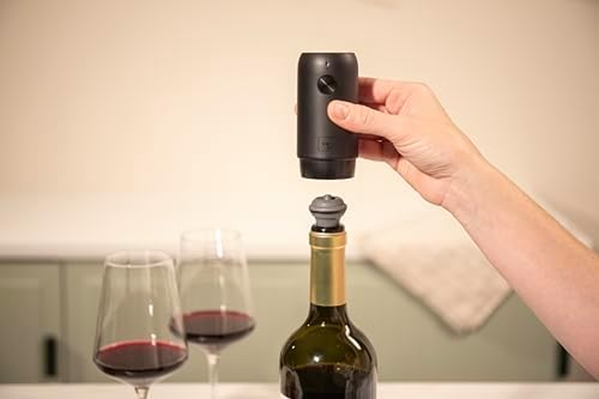 Vacu Vin Electric Wine Saver (USB Rechargeable) | Vacuum Van Wine Storage One-Touch Operation, Gift, Commercial Use image number 5