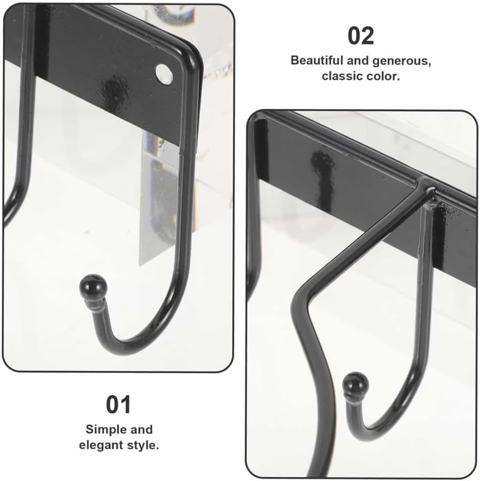 2 PCS Basketball Storage Rack,Wall Mount Ball Stand with Hooks,Basketball Storage Rack Creative Single Layer Basketball Display Rack,Room Decoration Spheres Display Shelving Sports Equipment Organizer image number 2