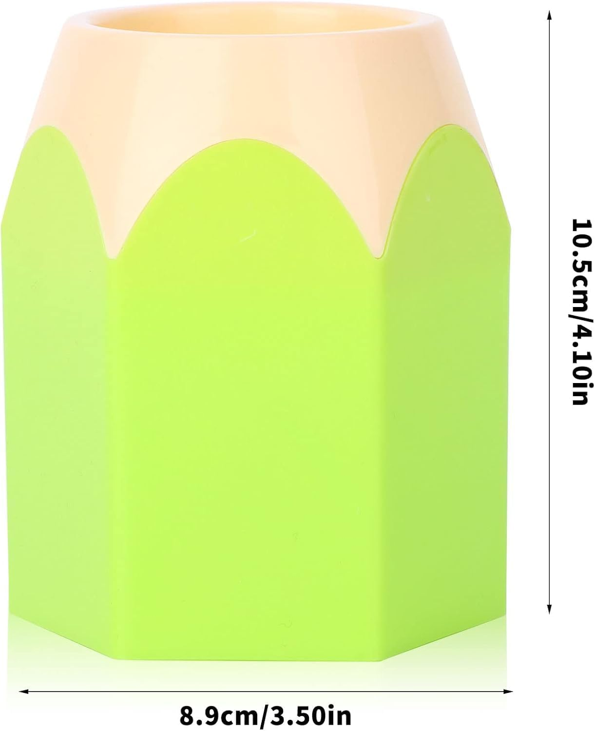 Pencil Holder and Pen Holder, 6 Pack Plastic Makeup Brush Organizer for Desk Storage, Compatible with Pens Pencils Brushes Lipsticks for Office Home School Haheihei image number 3