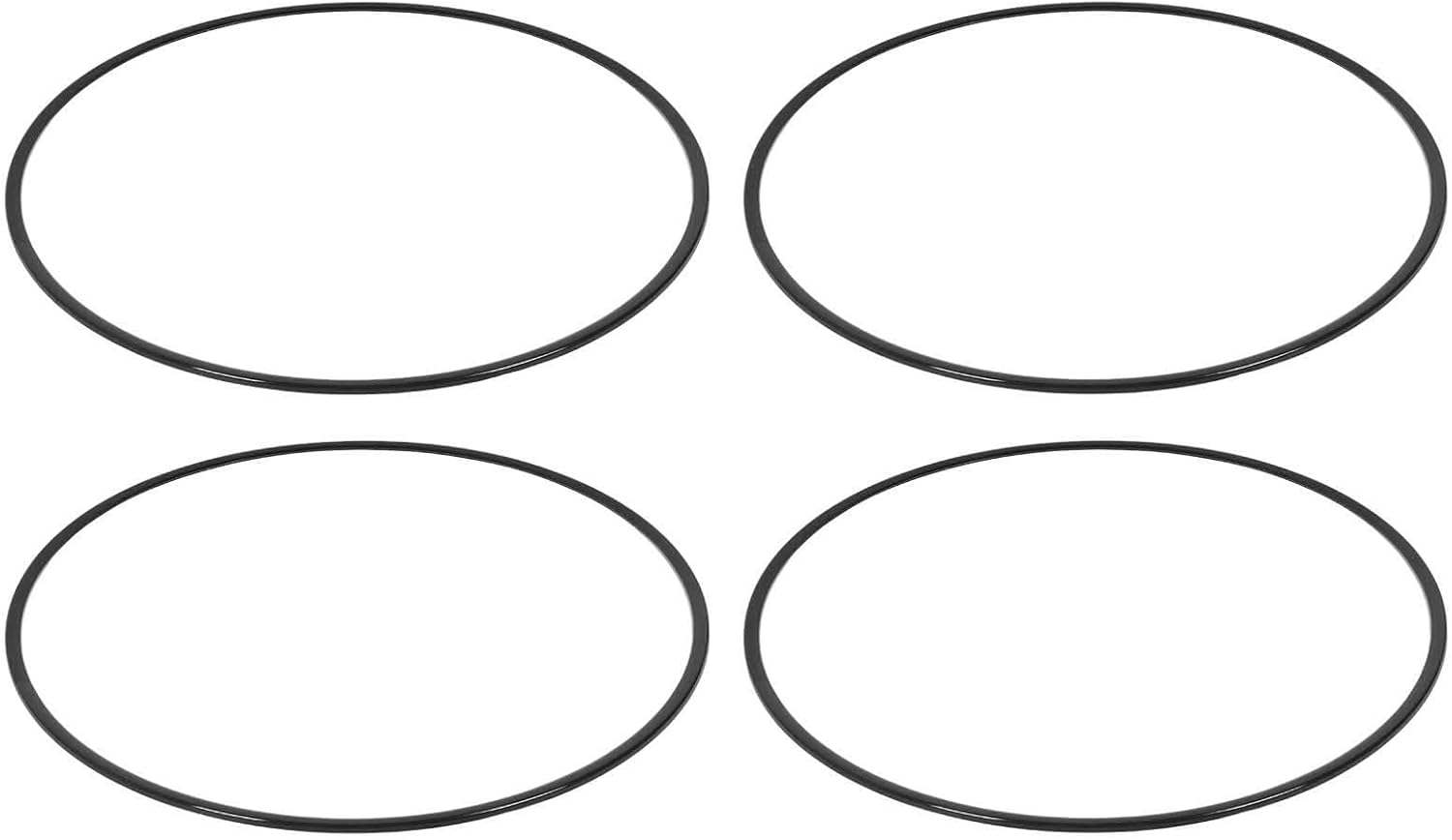 Jiawu 4Pcs Wheel Rim Protector, Car Wheel Rim Protectors Guard Strip for 19In Hub, Hub Protection Ring, Universal Automotive Tire Trim, Easy to Install (Black)