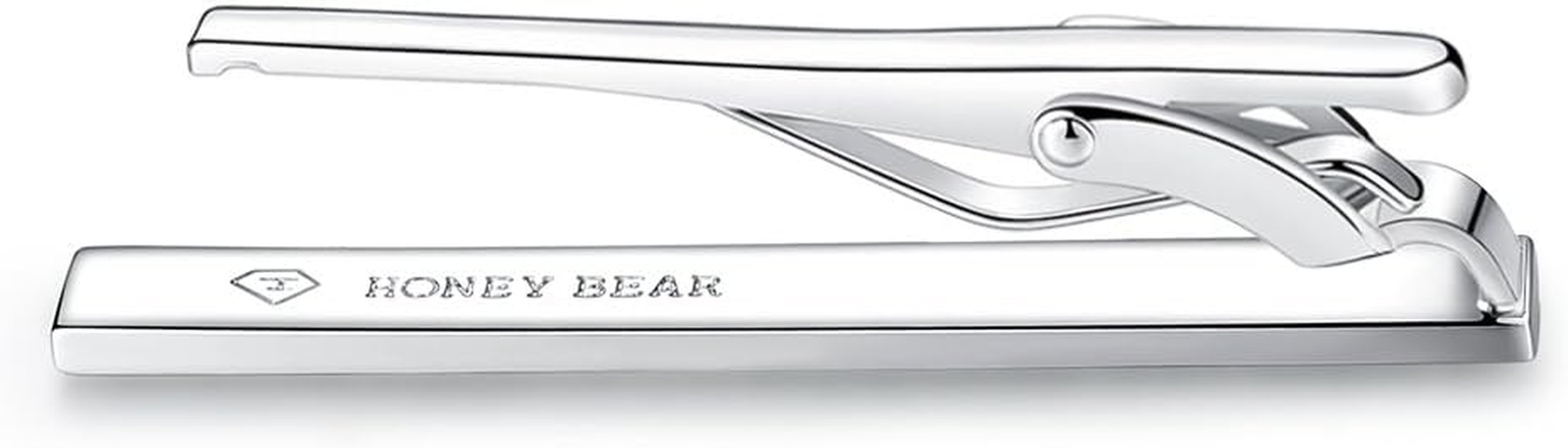 HONEY BEAR 1.97/2.12/2.36Inch Mens Tie Clip Bar - Normal Size for Business Wedding Gift,5/5.4/6Cm image number 4